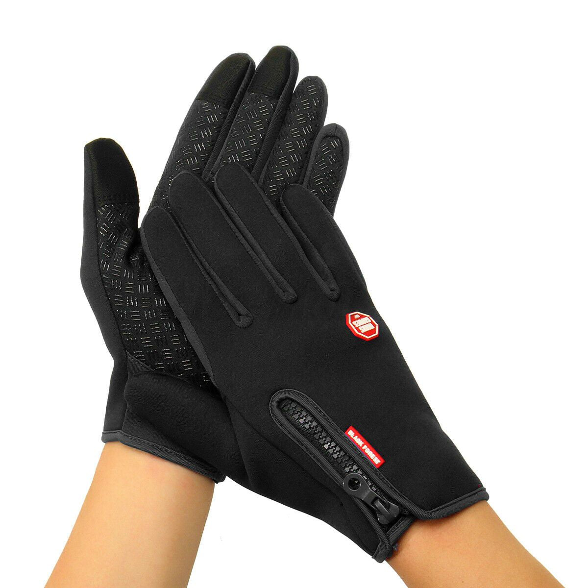 Thermo-Handschuhe Rückansicht mit Touchscreen-Fingerkuppen