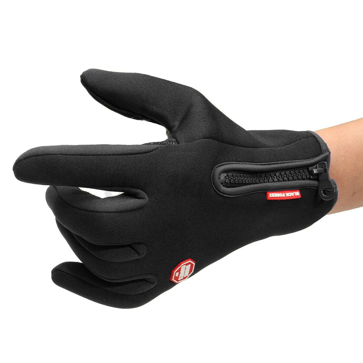 Thermo-Handschuhe mit rutschfester Silikonstruktur Nahaufnahme