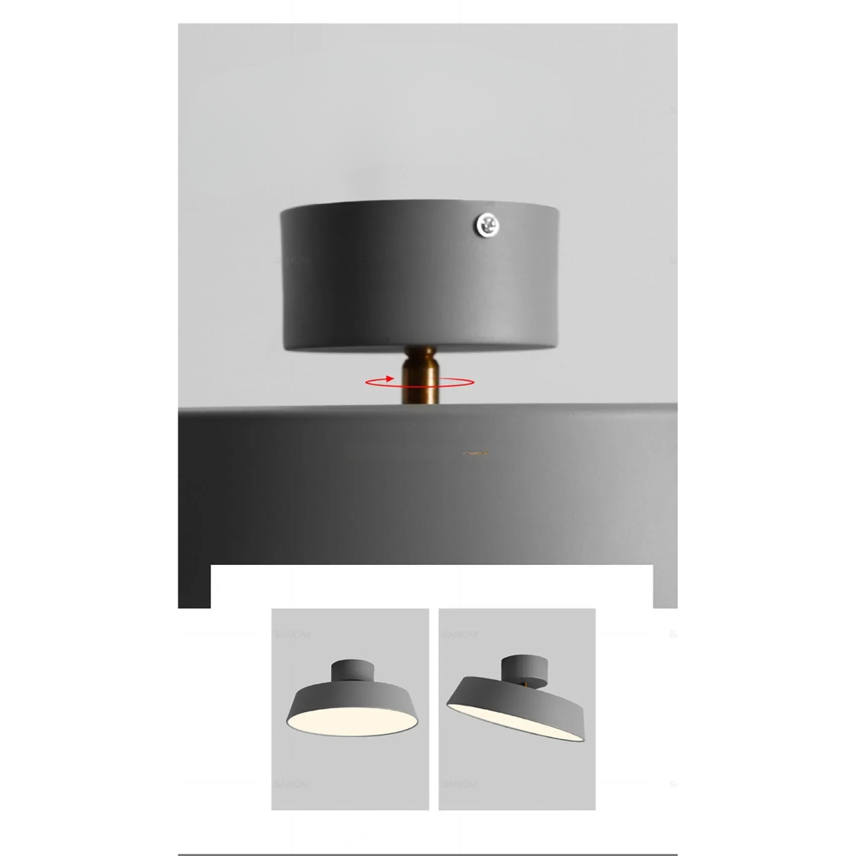 Drehbare LED-Deckenlampe – Flexibles Licht für Wohnzimmer & Schlafzimmer