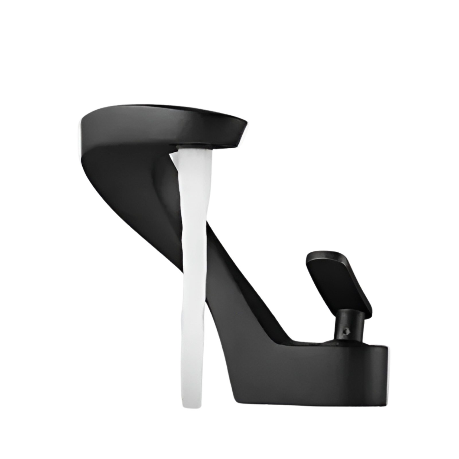 Waschbeckenarmatur mit Wasserfall – Modern und Elegant | Chrom Messing Mischbatterie für Bad Warm- und Kaltwasser