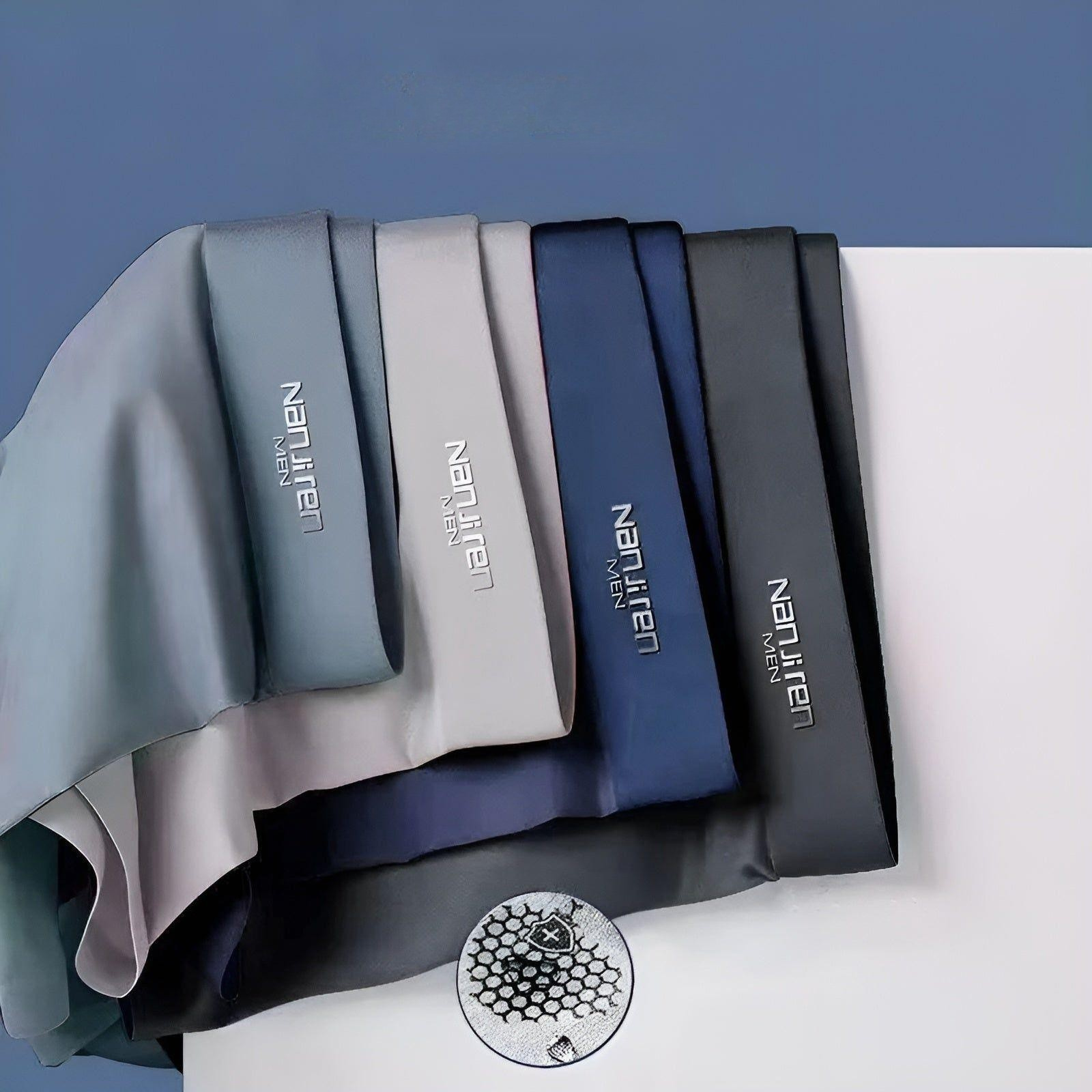 Herren-Boxershorts aus Ice Silk – Nahtlos, Weich & Atmungsaktiv | 4er-Pack