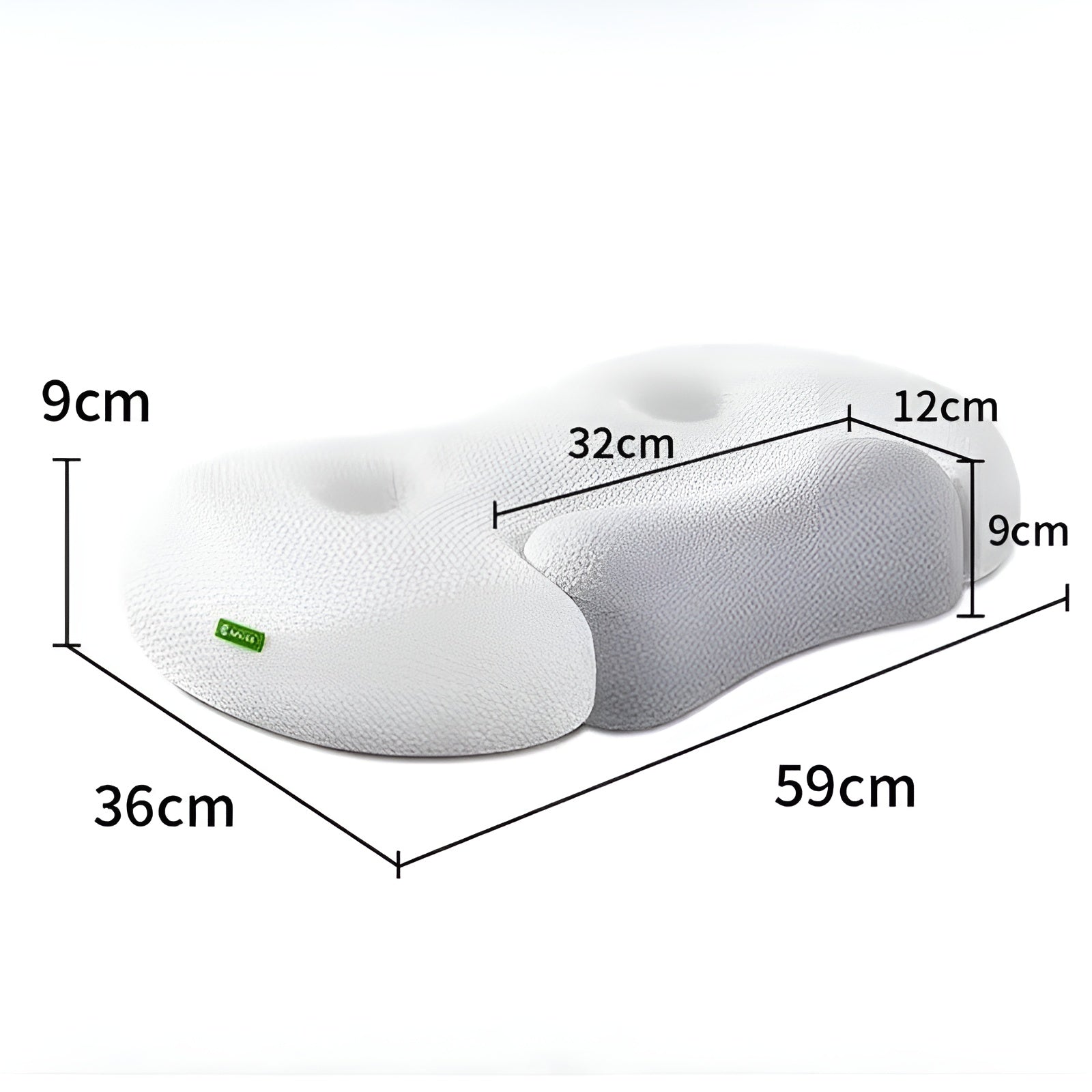 Nackenkissen aus Memory-Schaumstoff – Ergonomisches orthopädisches Konturstützkissen Bettkissen zur Linderung von Nackenschmerzen