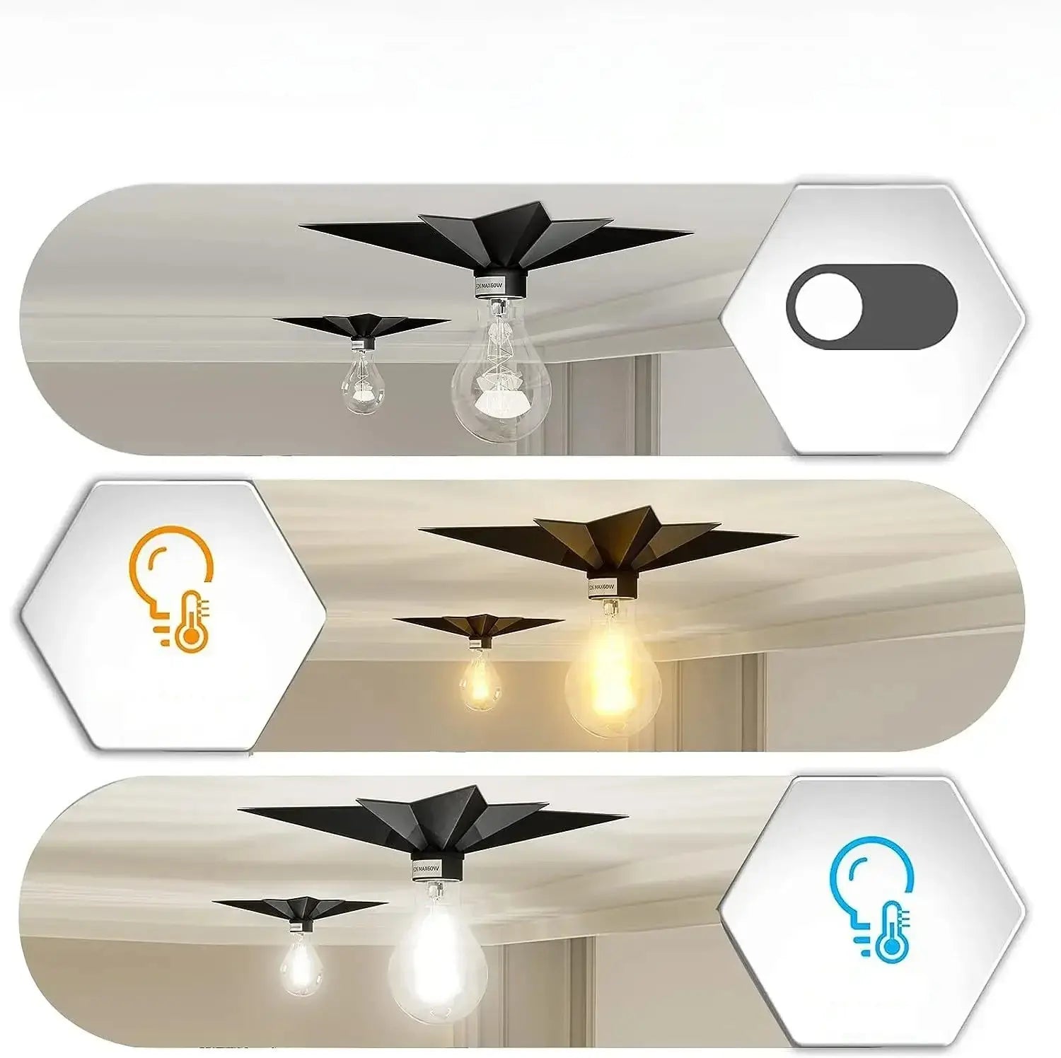 Sternförmige LED Wandleuchte – Modern & Dekorativ | Stimmungslicht für Zuhause