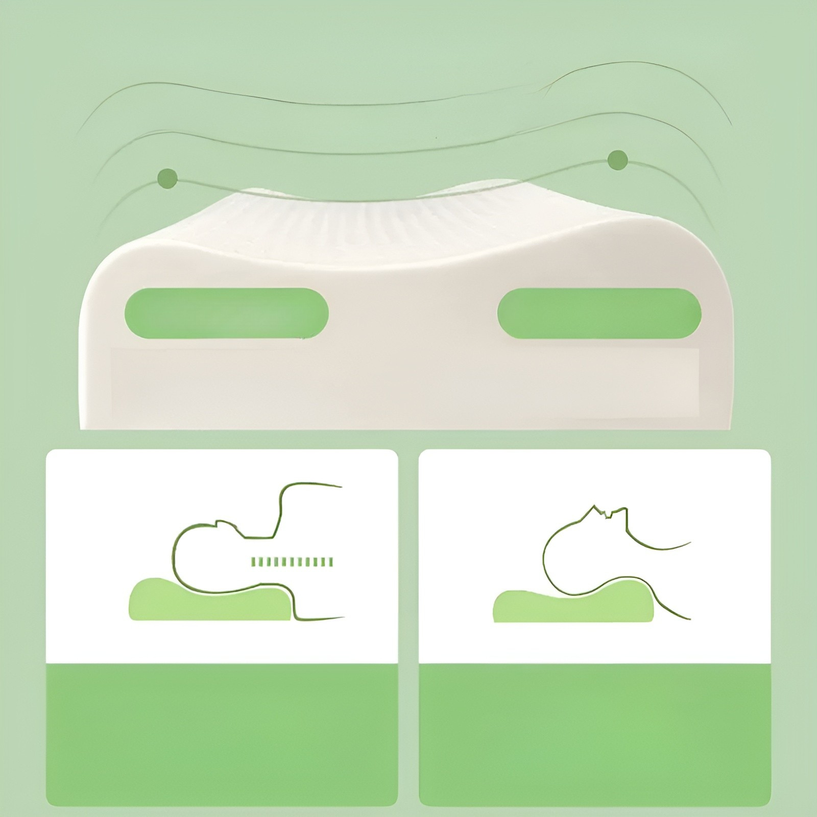 Thailändische Naturlatex-Nackenkissen – Ergonomisch und Atmungsaktiv | Perfekt für Einen Erholsamen Schlaf