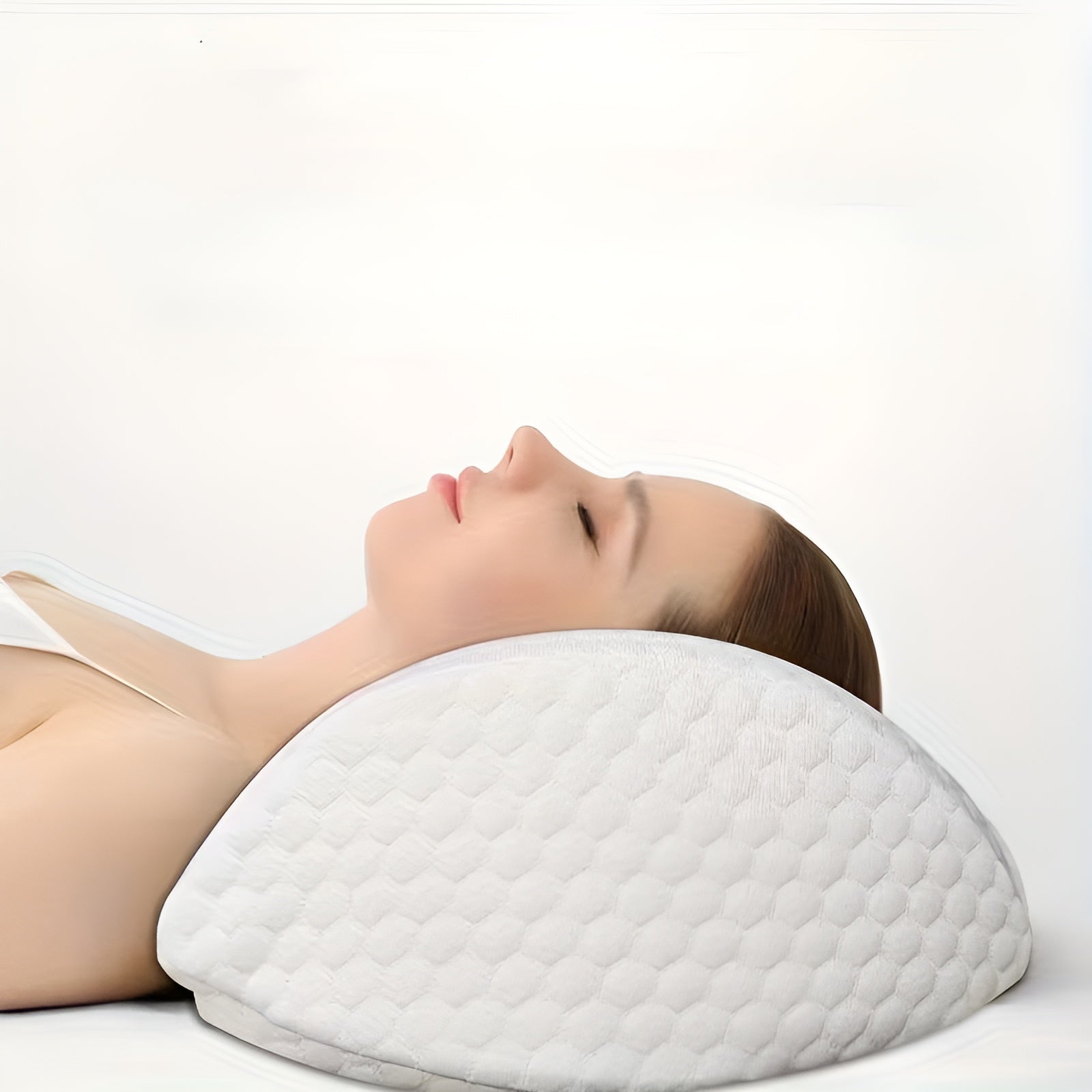 Kühlendes Lenden- & Nackenstützkissen – Ergonomisch und Entlastend | Perfekt für Schlaf und Entspannung - Weiß Blau