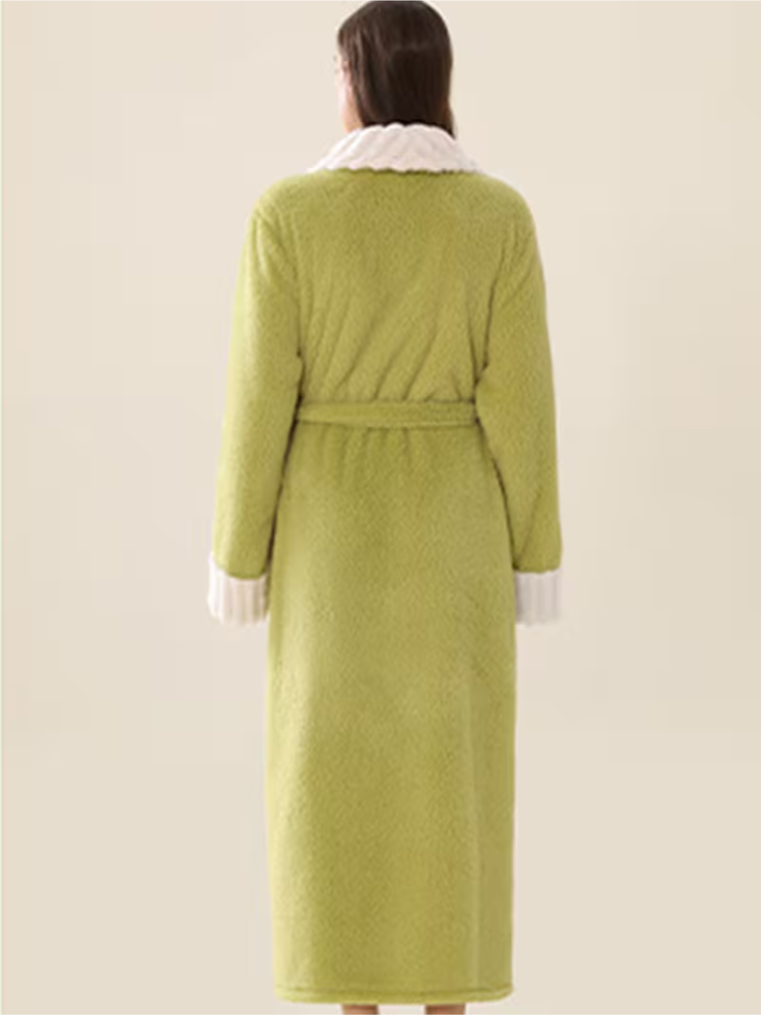 Flauschiger Damen-Winterbademantel – Extra Lang & Wärmend | Weiches Flanell mit Taschen