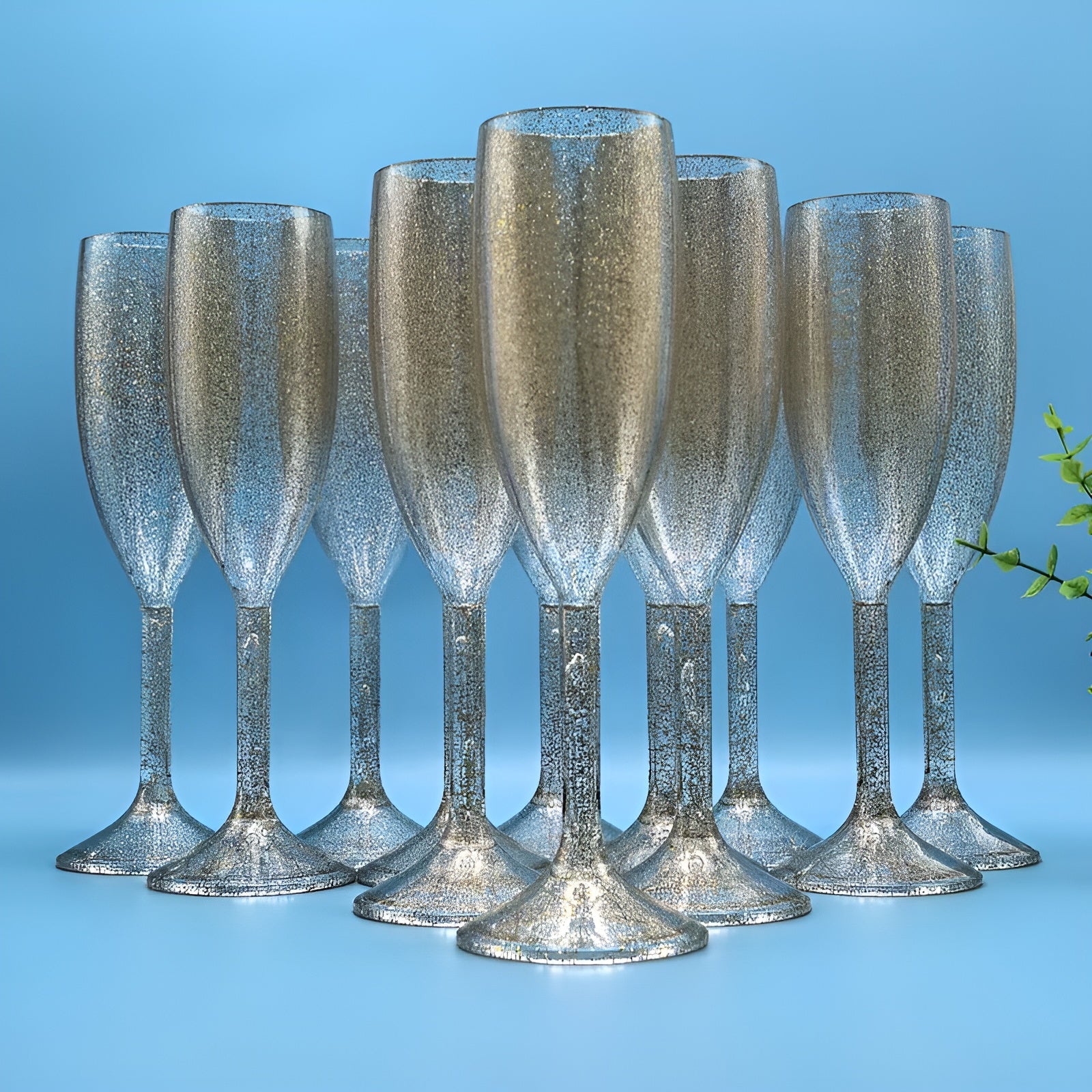 Champagnergläser mit Goldglanz – Elegante Hohe Sektflöten | Perfekt für Feiern & besondere Anlässe - Champagnerglas