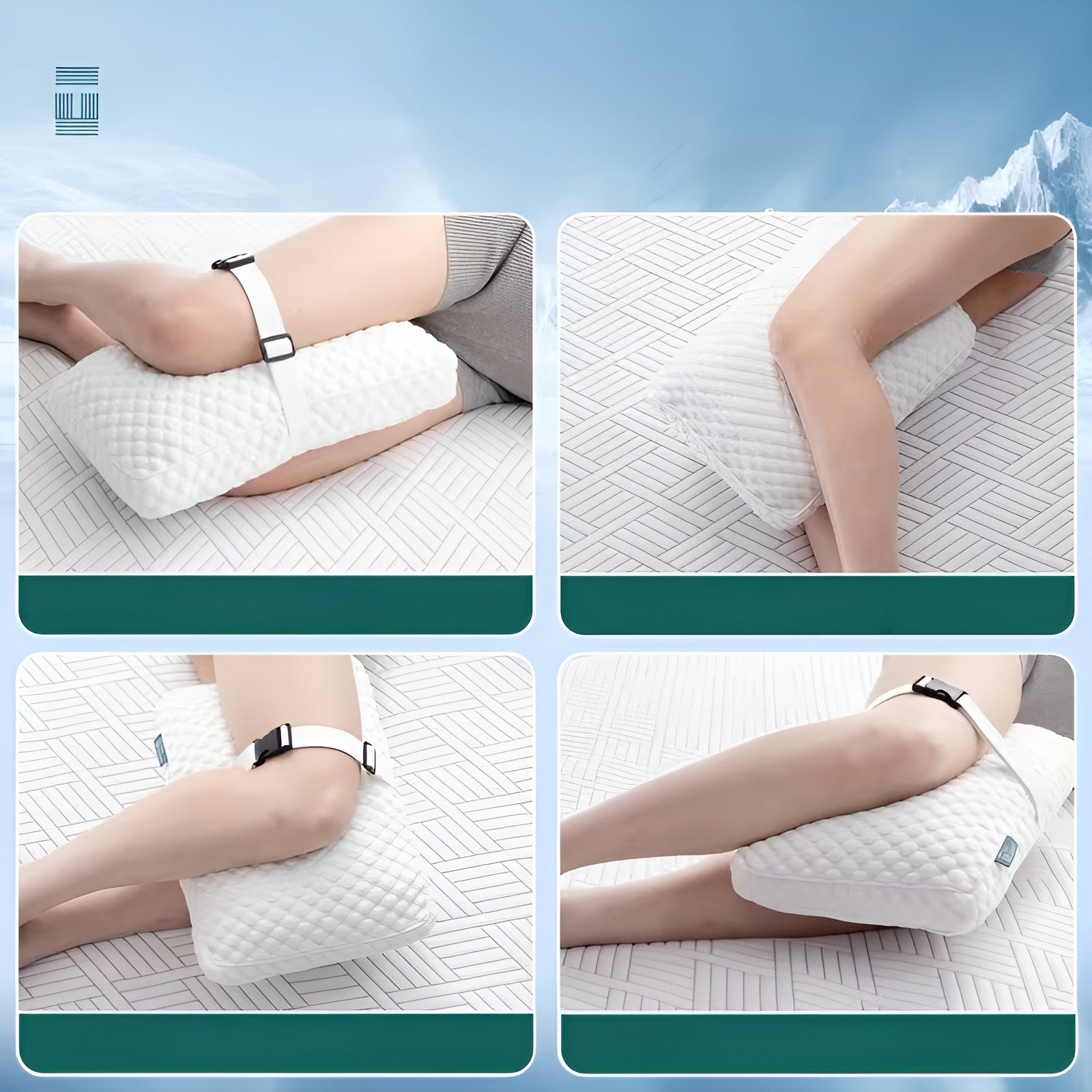 Ergonomisches Beinkissen für Seitenschläfer – Entlastend und Komfortabel | Ideal für Rücken Hüfte und Knie - Kissen