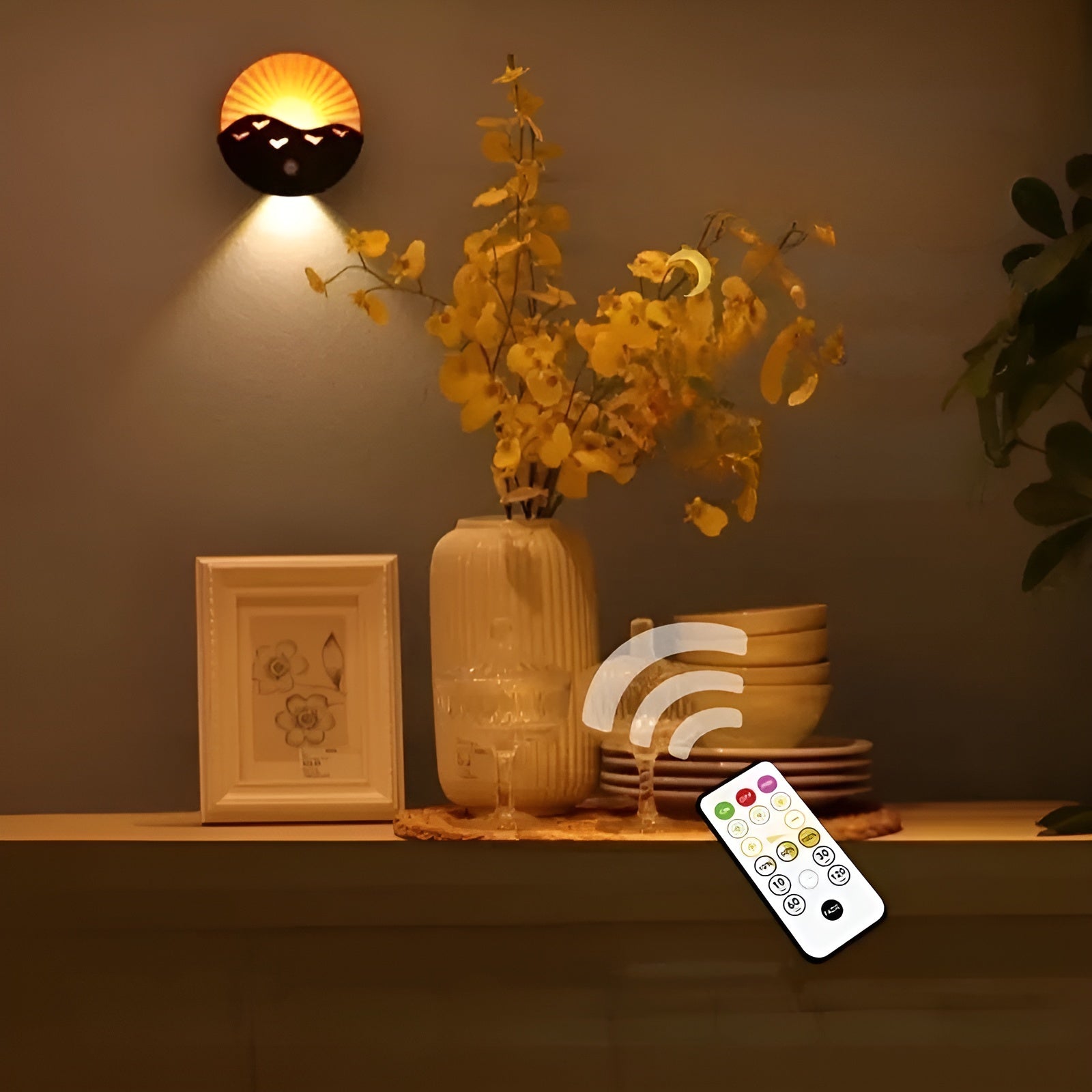LED-Wandleuchte mit Bewegungssensor – Dimmbar & Wiederaufladbar | Farbwechsel für Schlafzimmer, Flur & Badezimmer