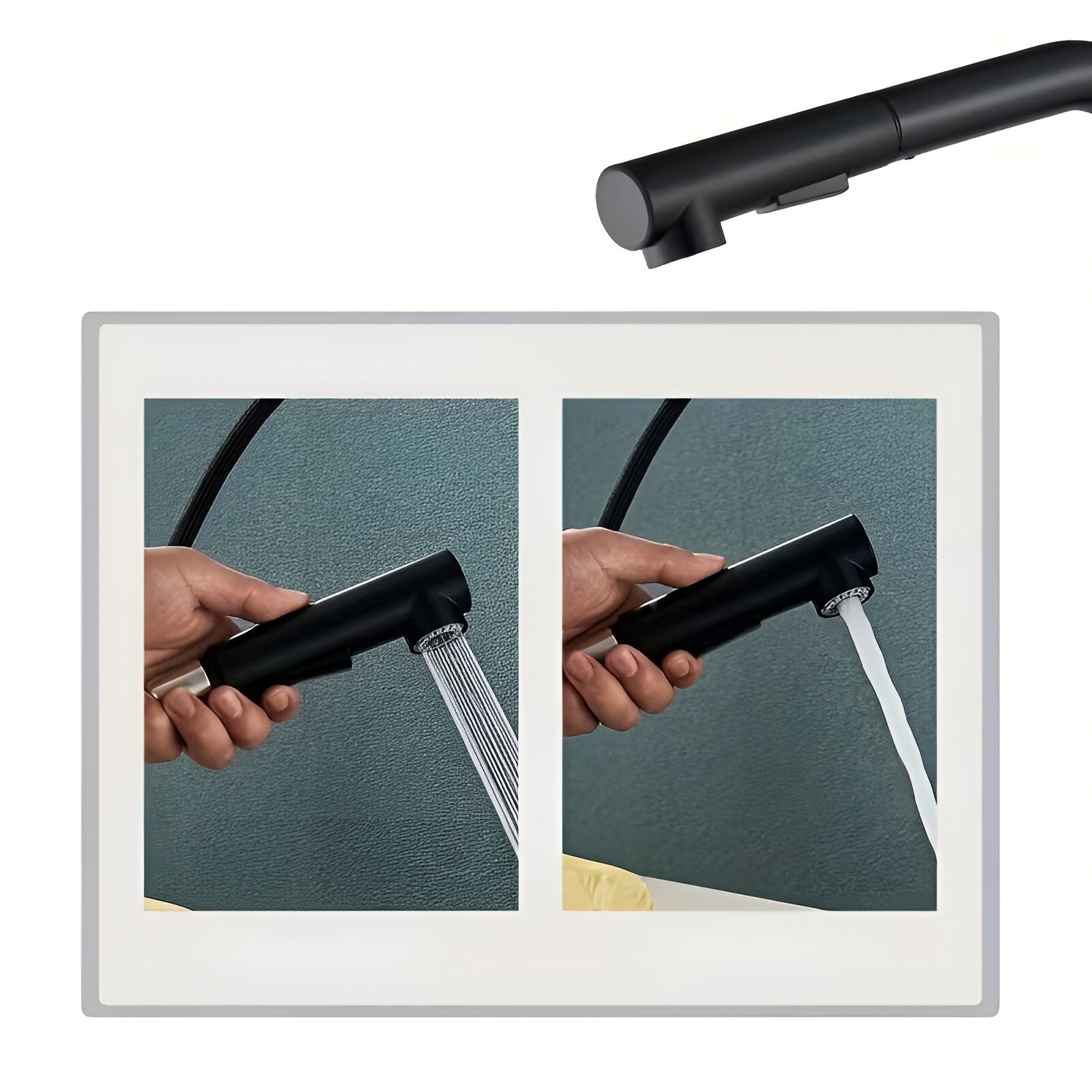 Edelstahl Küchenarmatur mit Touch-Funktion – Ausziehbare Brause & 360° Drehbar | Wassersparend, Einlochmontage