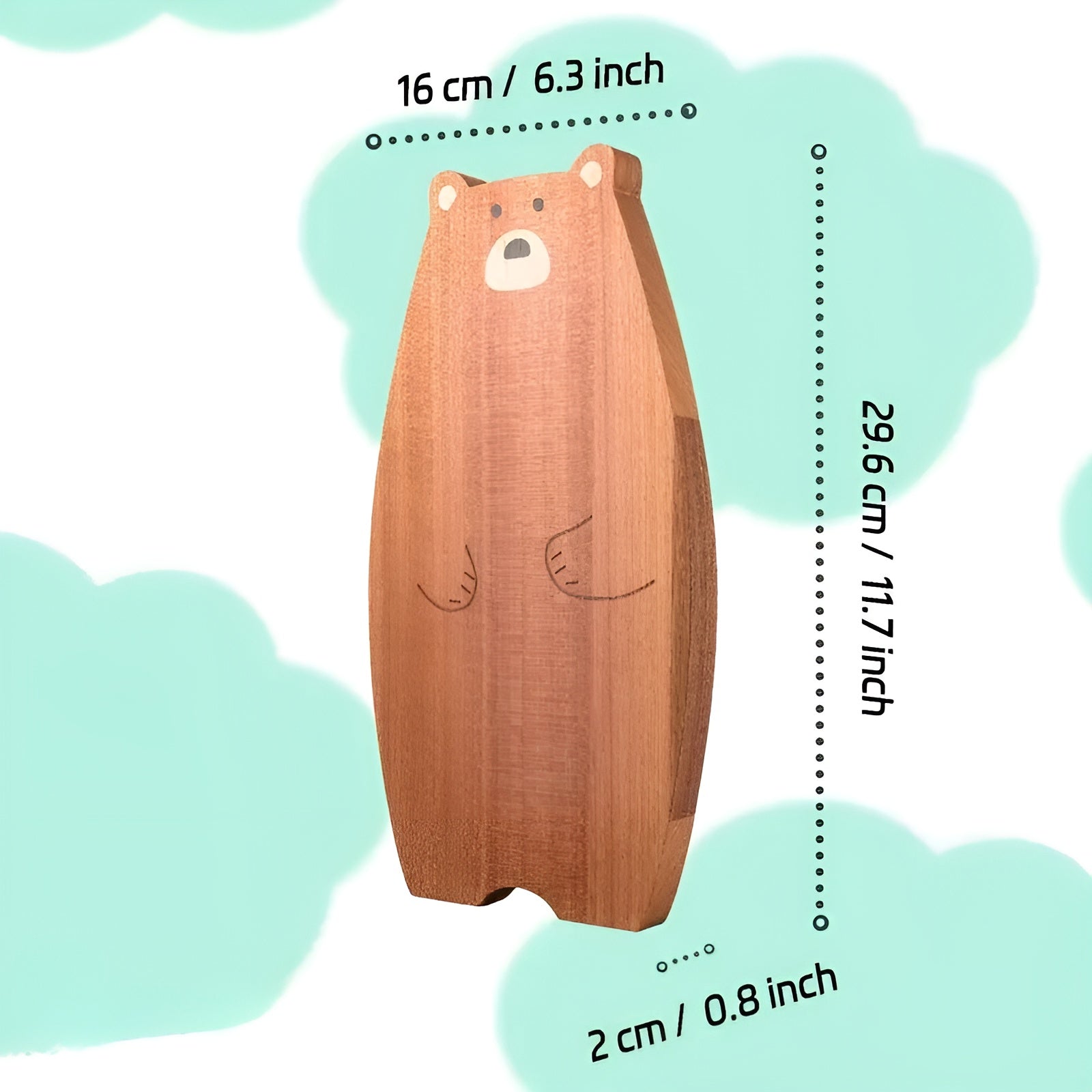 Schneidebrett aus Massivholz – Verspielt in Eichhörnchenform | Lebensmittelecht & Langlebiges Design für Küche & Frühstück