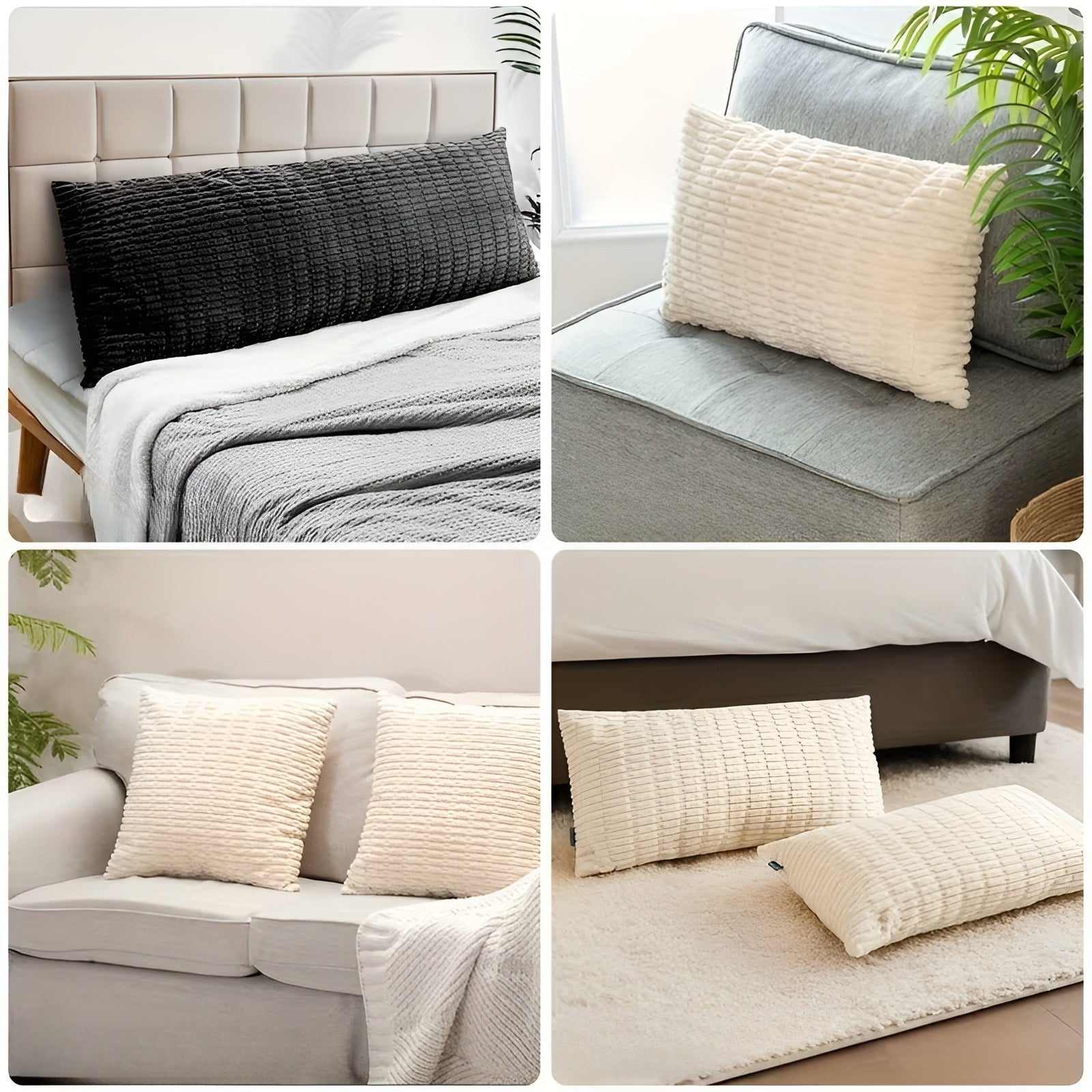 Cord-Kissen im Boho-Stil – Weich und Dekorativ | Perfekt für Sofa und Wohnzimmer - Kissen