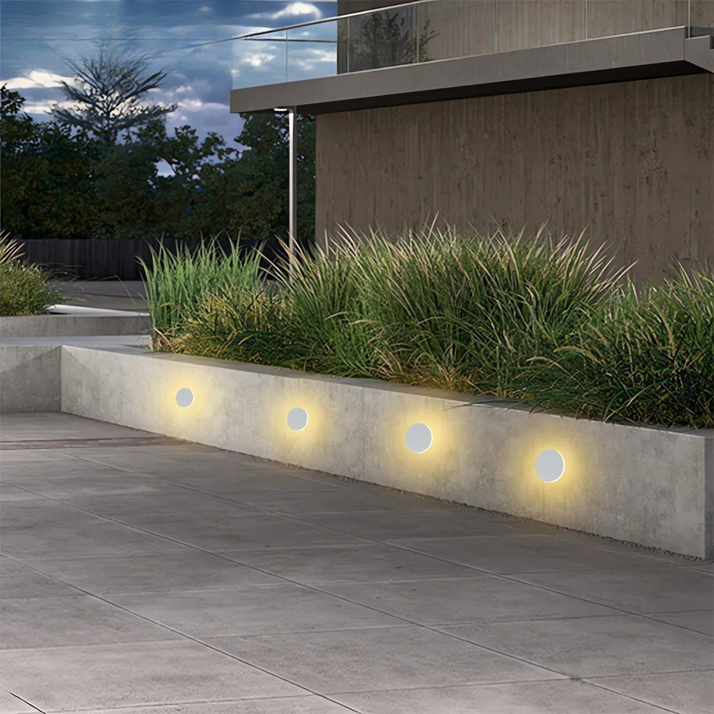 Runde LED-Stufenleuchte – Wasserdicht & Einbaubar | Für Innen- und Außenbereich