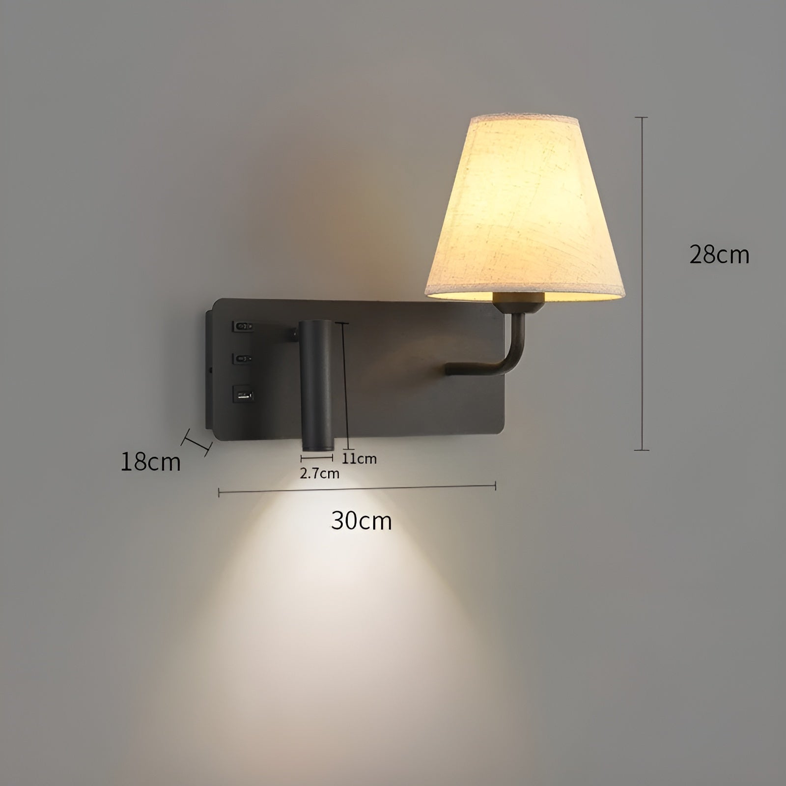 Leselampe mit Kerzenlichteffekt – Warmes, Dekoratives Licht | Perfekt fürs Schlafzimmer & Bett