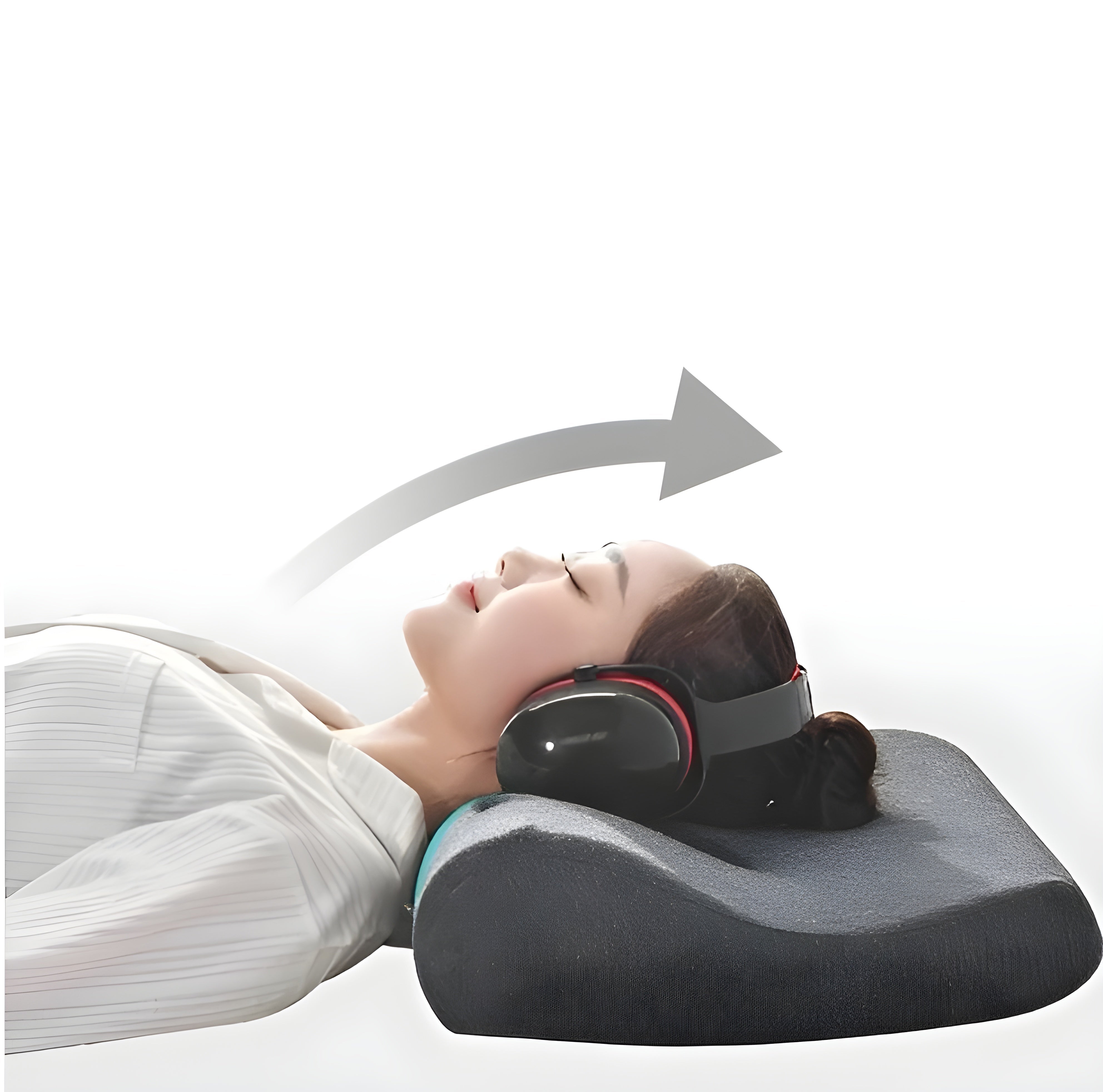 Anti-Schnarch-Kissen aus Memory-Schaumstoff  – Ergonomisch und atmungsaktiv | Orthopädisch, waschbar, stützt Nacken und Schultern