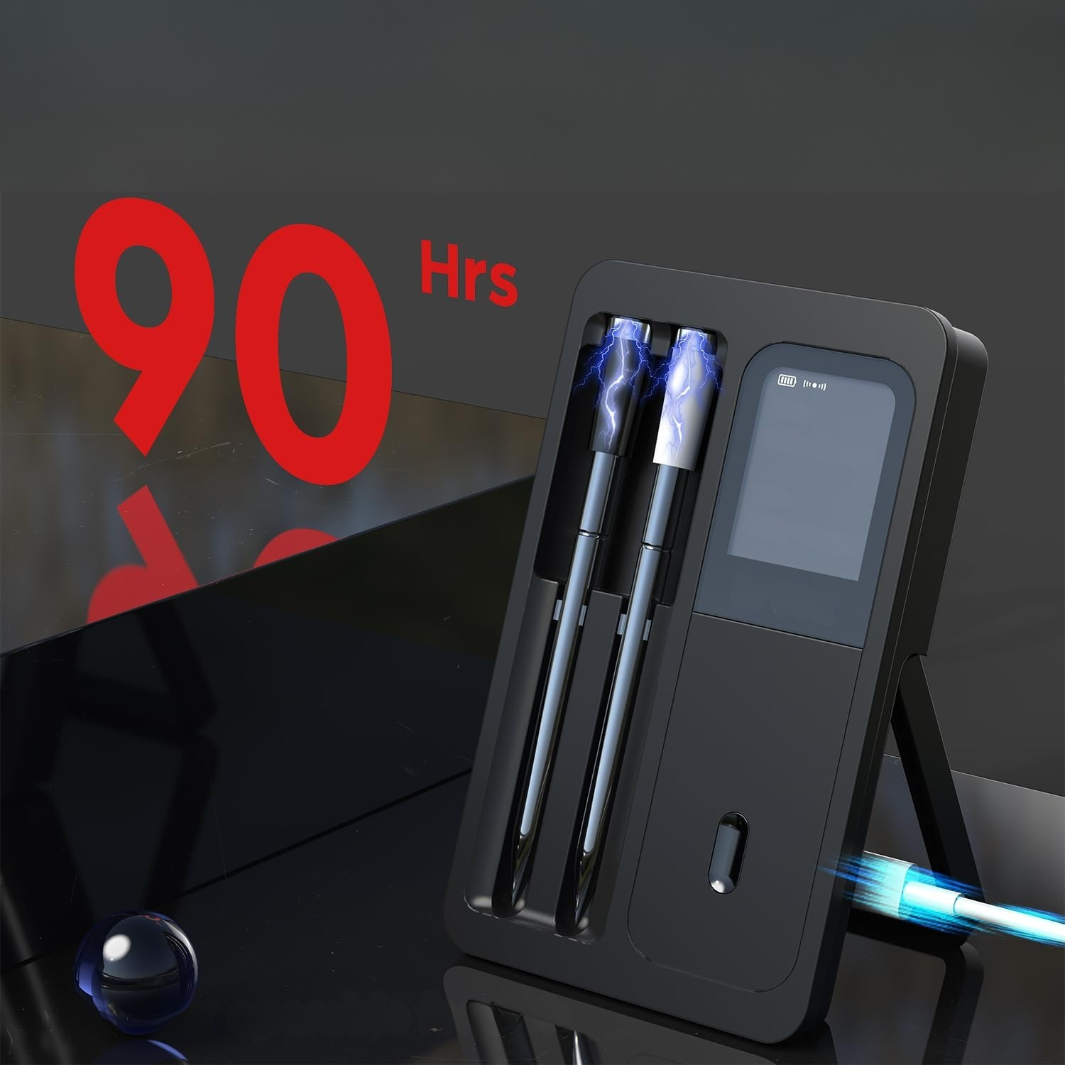Kabelloses Grillthermometer mit 2 Sonden – Exakte Temperaturmessung | Perfekt für Fleisch & BBQ - Wohnzubehör