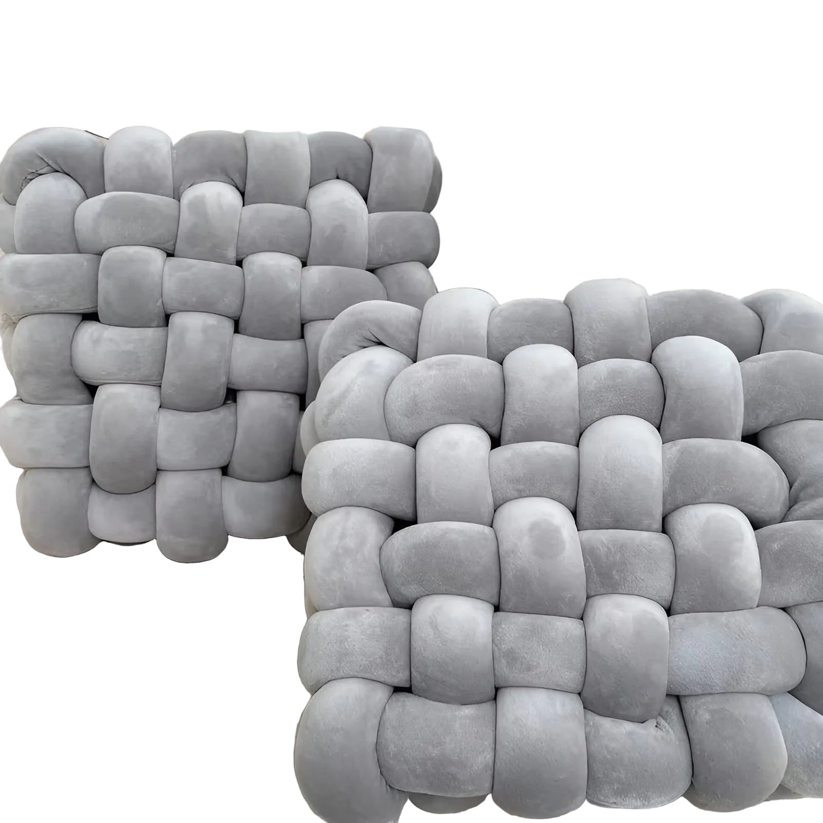 Knoten-Dekokissen im 2er-Set – Weich und Dekorativ | Perfekt für Sofa Bett und Wohnzimmer - Kissen