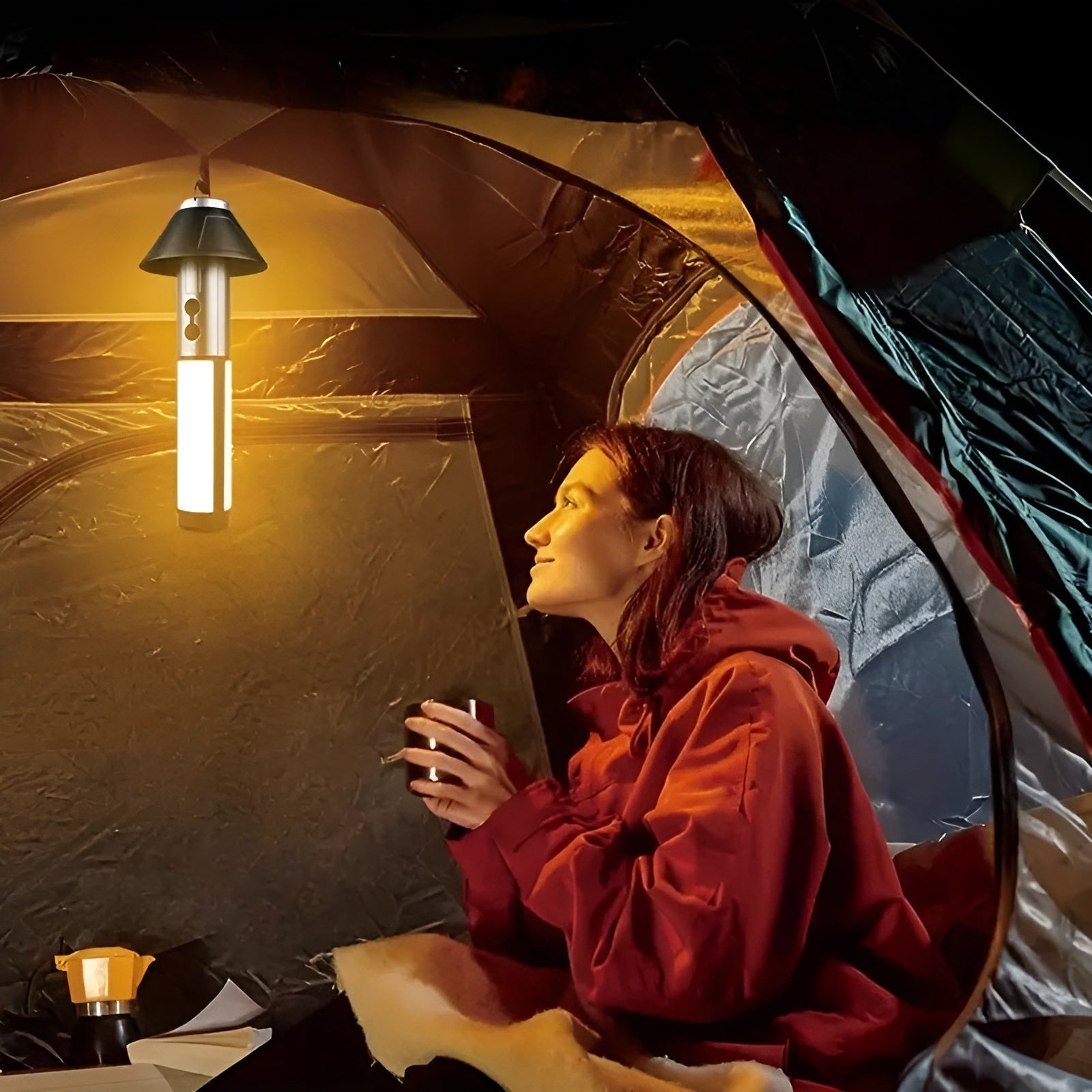 LED Campinglampe mit USB – Faltbar & Wiederaufladbar | 270° Schwenkarm & Mehrere Lichtmodi