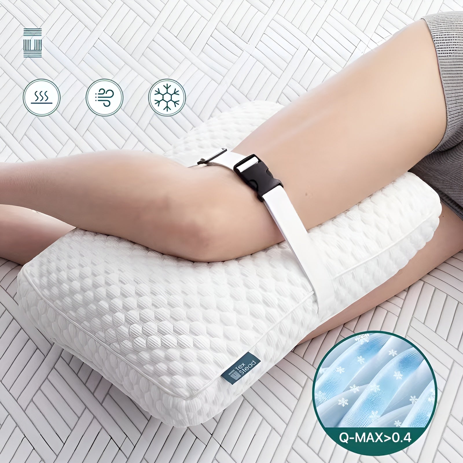 Ergonomisches Beinkissen für Seitenschläfer – Entlastend und Komfortabel | Ideal für Rücken Hüfte und Knie - Kissen