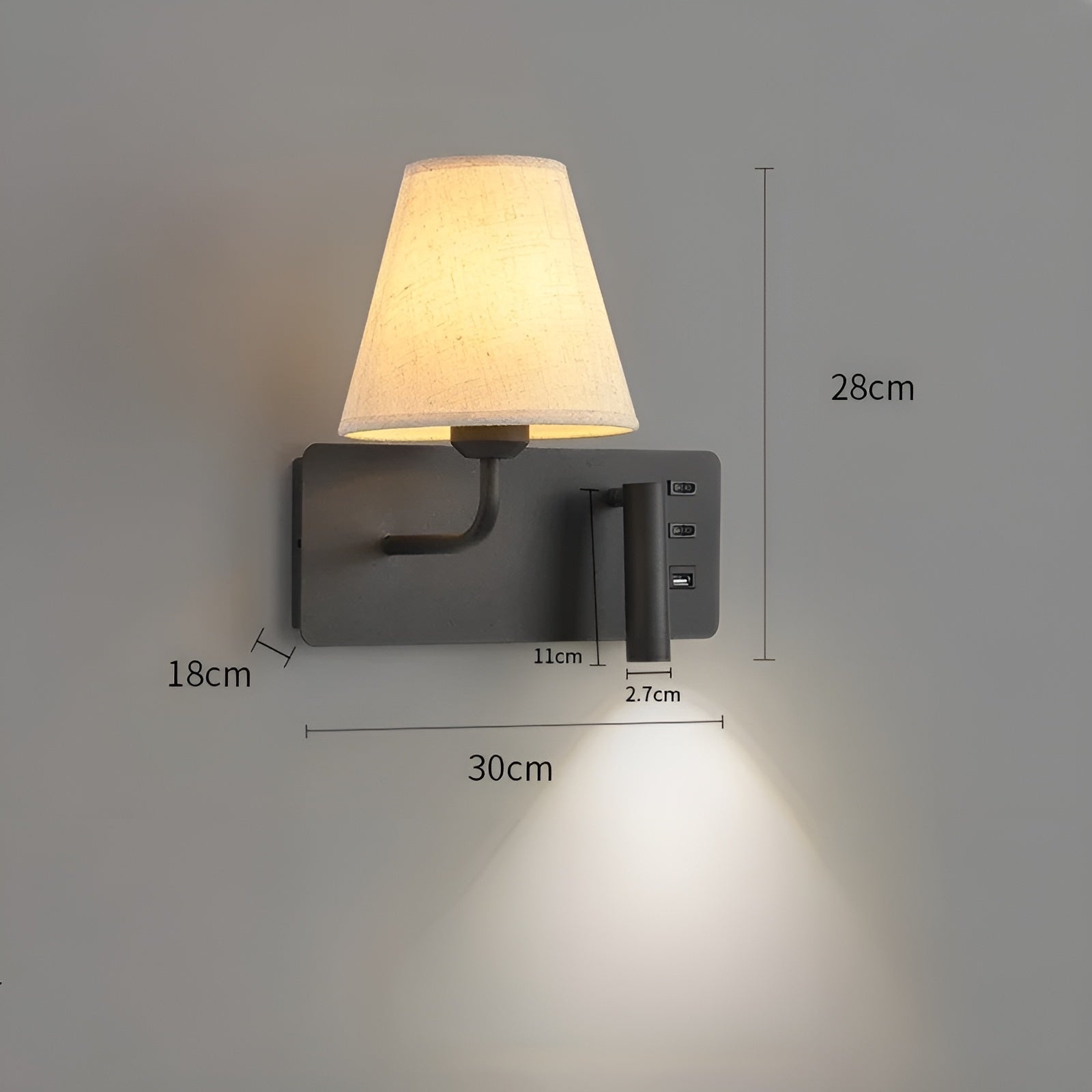 Leselampe mit Kerzenlichteffekt – Warmes, Dekoratives Licht | Perfekt fürs Schlafzimmer & Bett