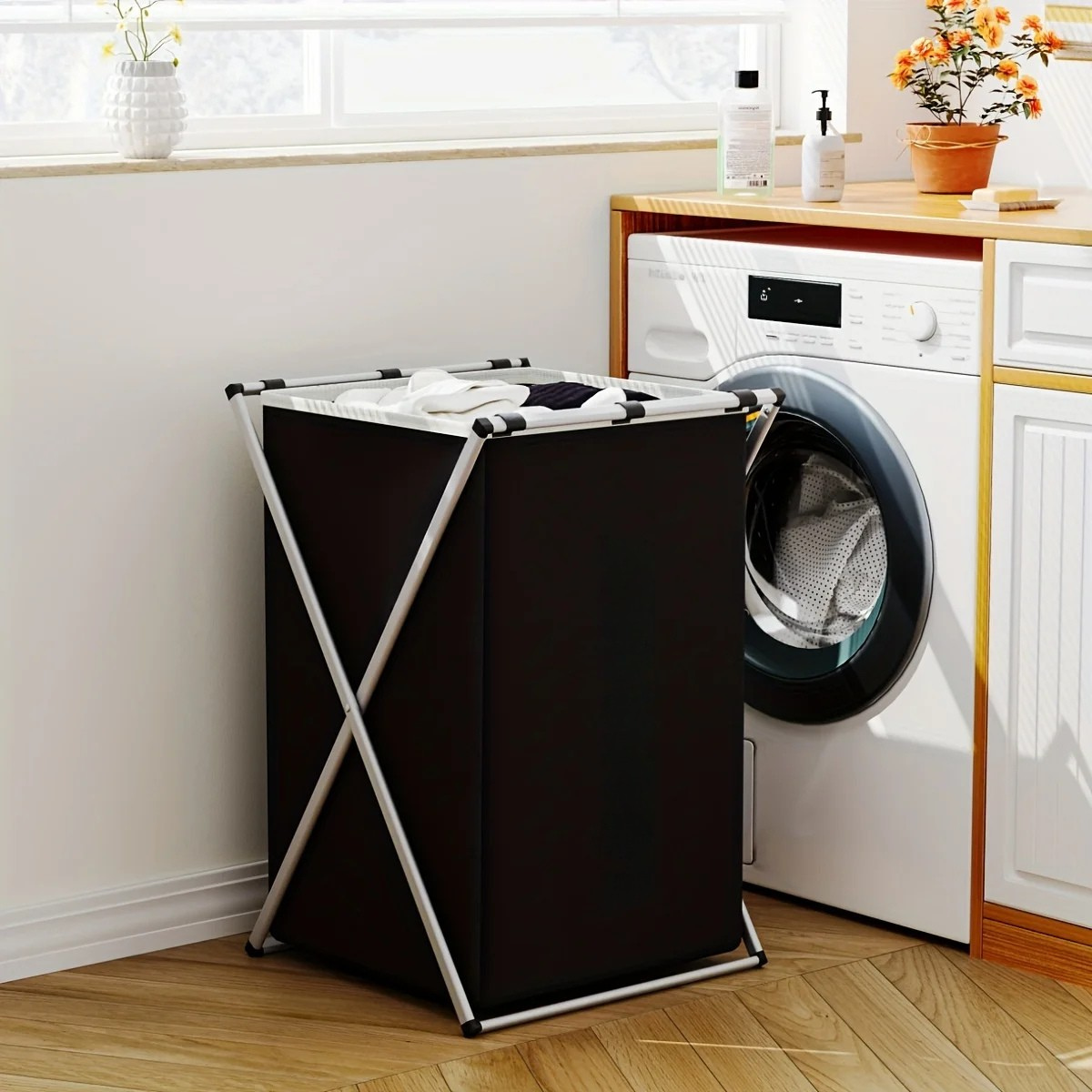 Wäschekorb mit 3 Ebenen – Faltbar und Wasserdicht | Großer Wäschesammler für Bad & Schlafzimmer