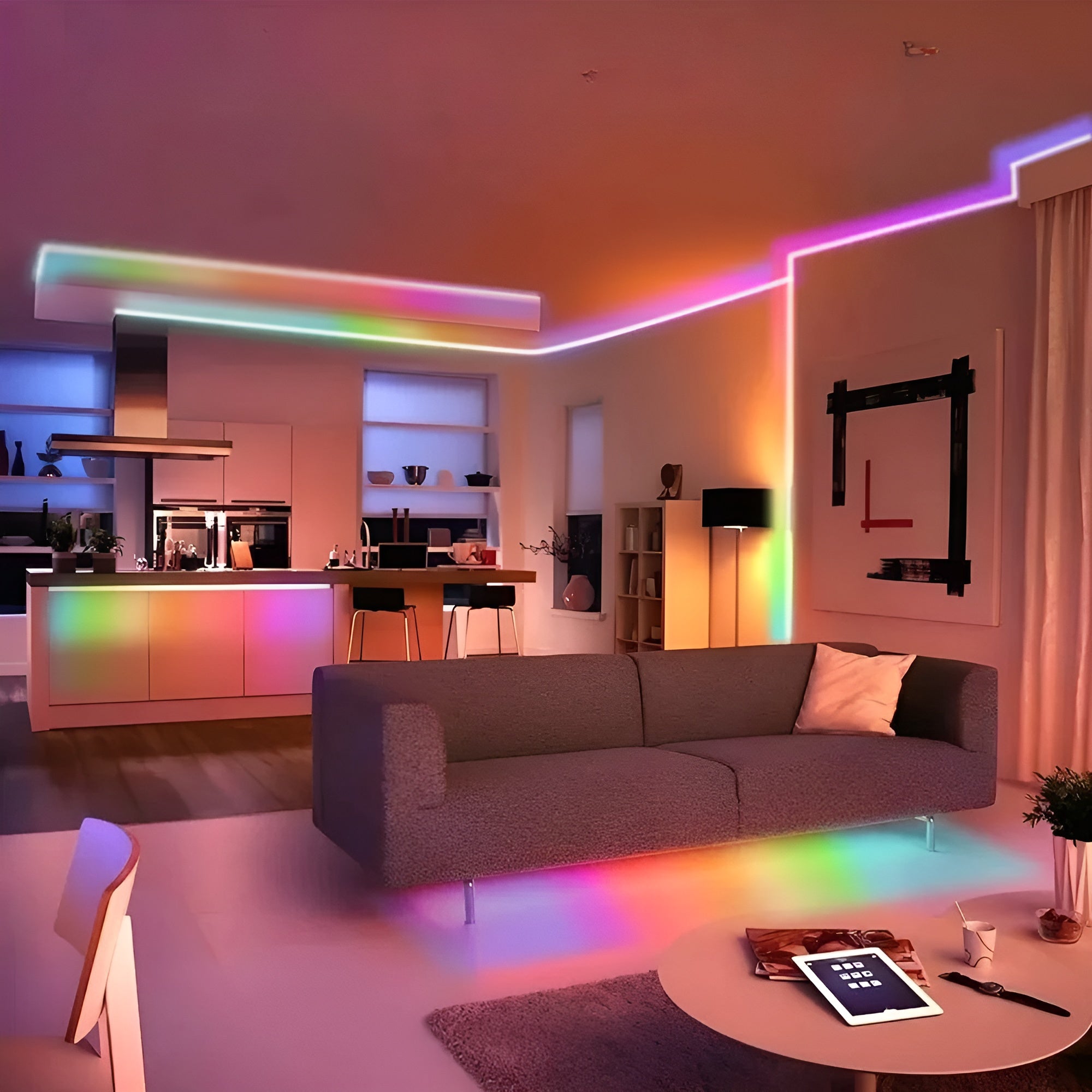 Neon LED Streifen – Flexibel und Dekorativ | Perfekt für Wohnzimmer und Schlafzimmer