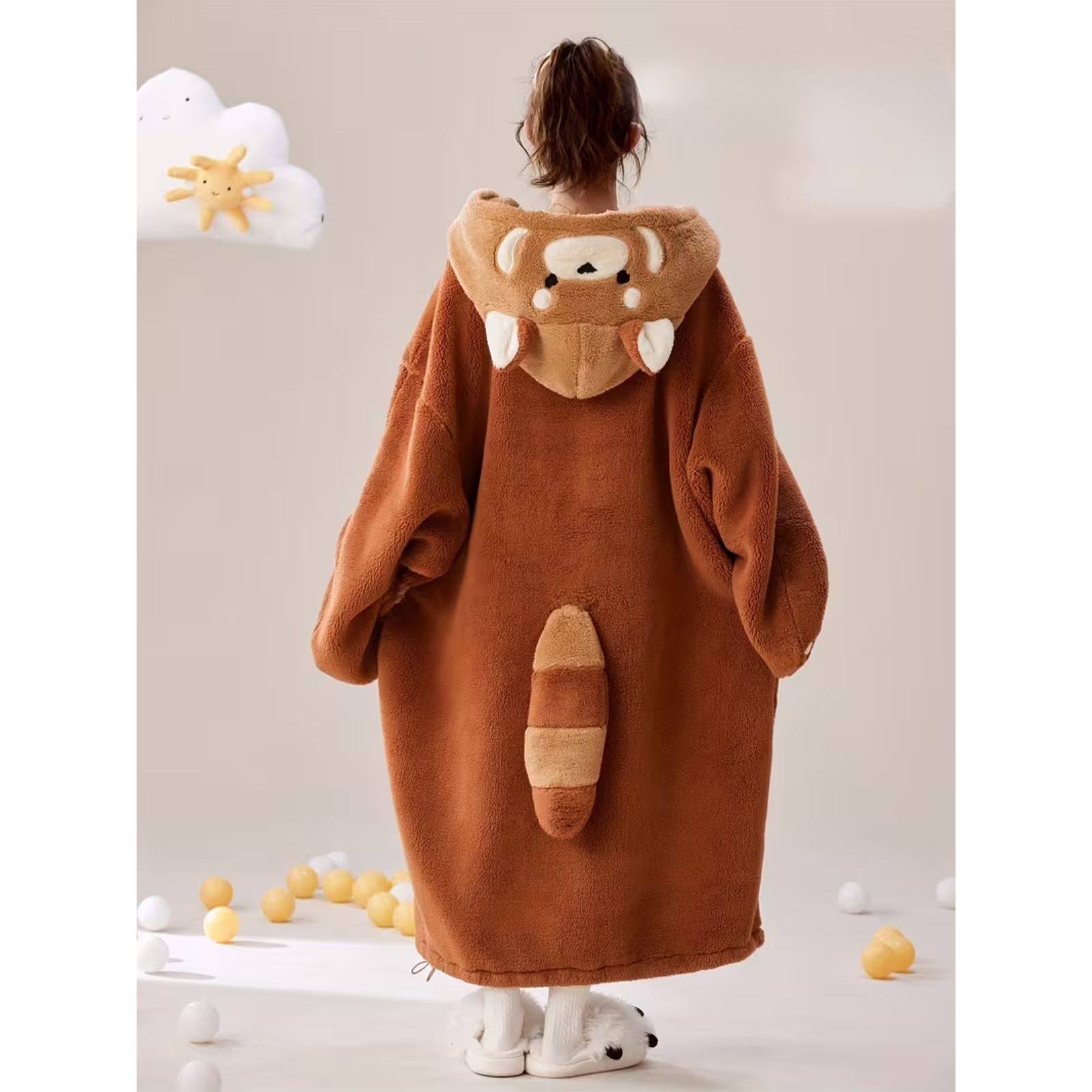 Kapuzen-Decke für Damen – Extra Warm & Kuschelig | Oversize Loungewear für Zuhause und Draußen - Decke