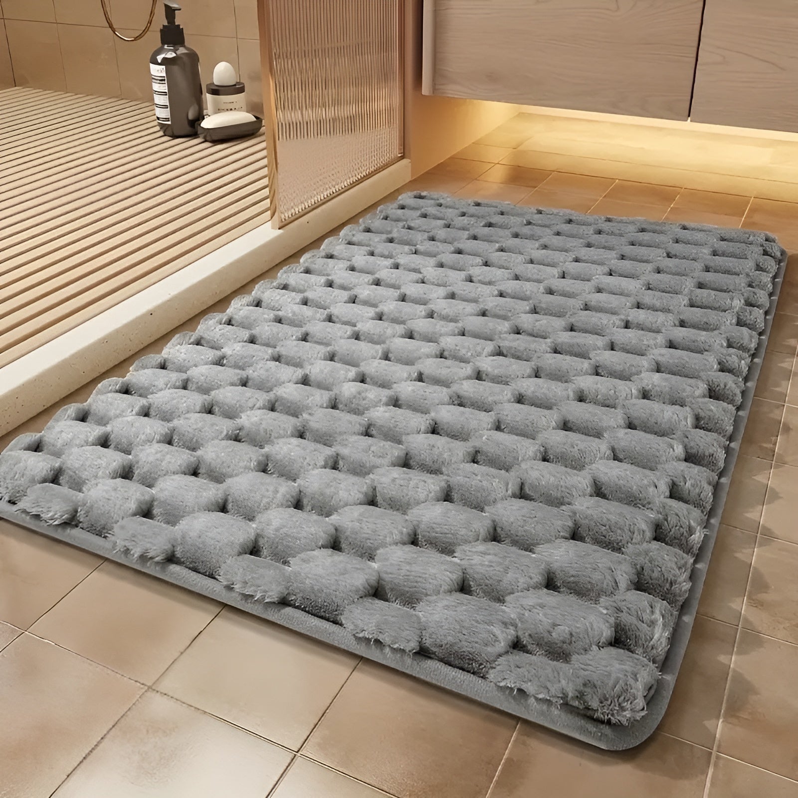 Rutschfeste Badematte mit Memory-Schaum – Extra weich und rutschfest | Ideal für Badezimmer, Schlafzimmer und Bett