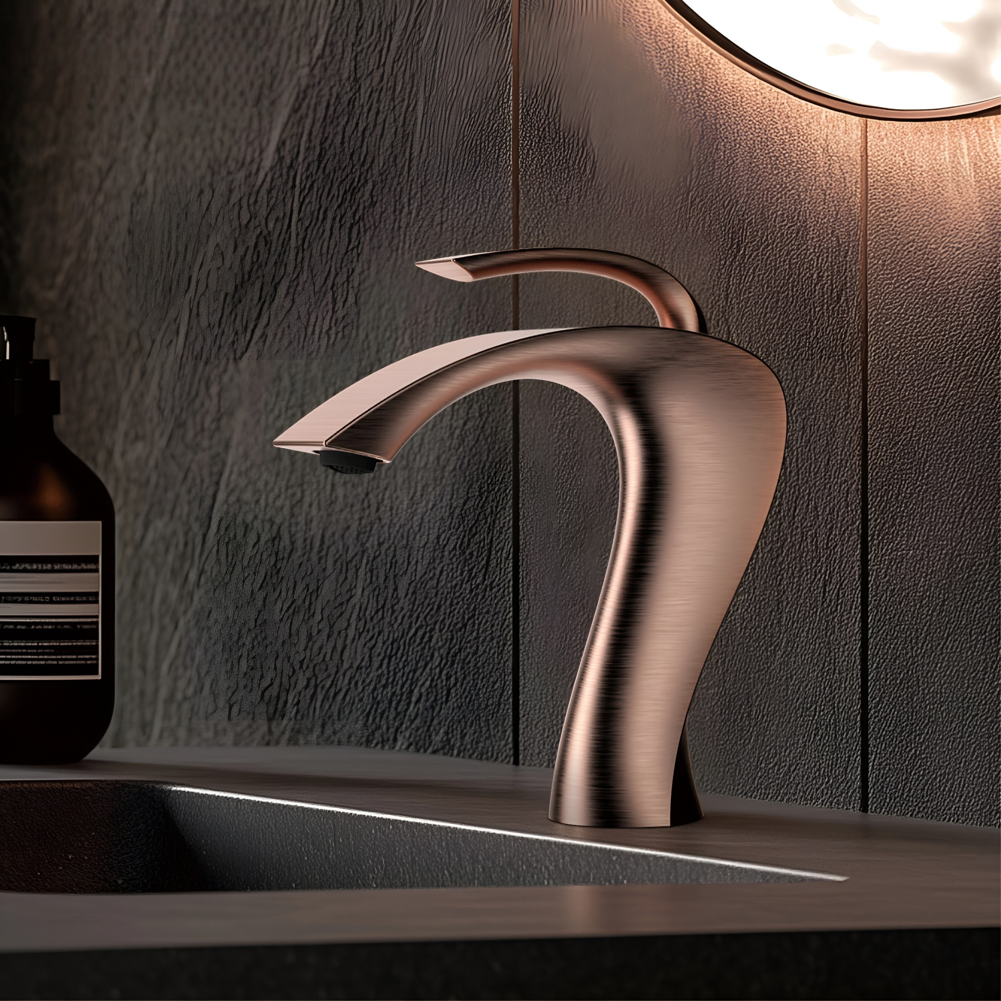 Waschtischarmatur aus Messing – Hochwertig und Modern | Gunmetal Grau mit Keramikkartusche für Warm- und Kaltwasser