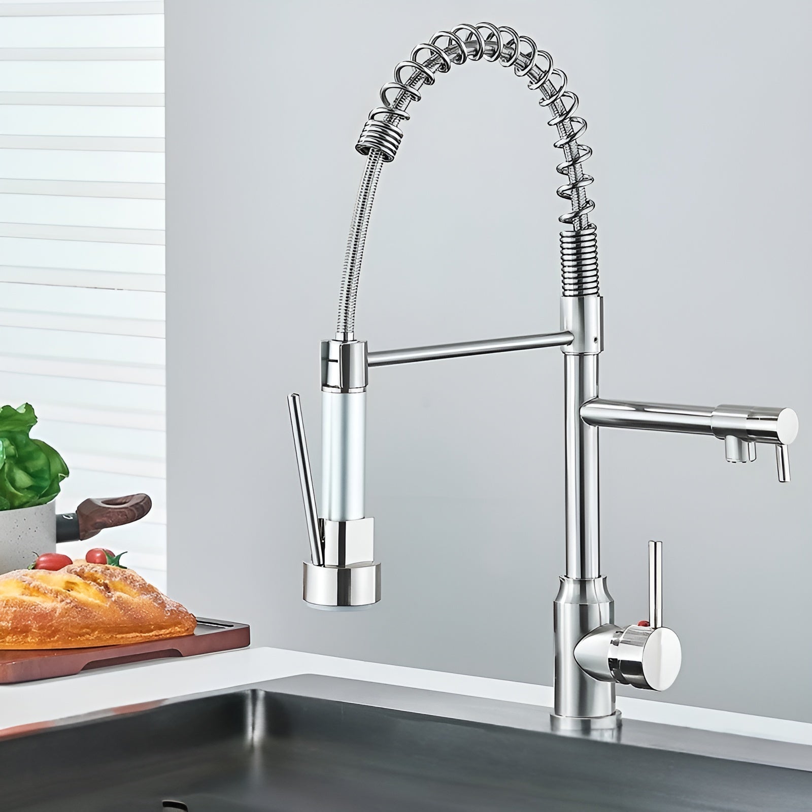 Flexible Küchenarmatur – Drehbarer Wasserhahn | Praktisch und Modern für Jede Küche