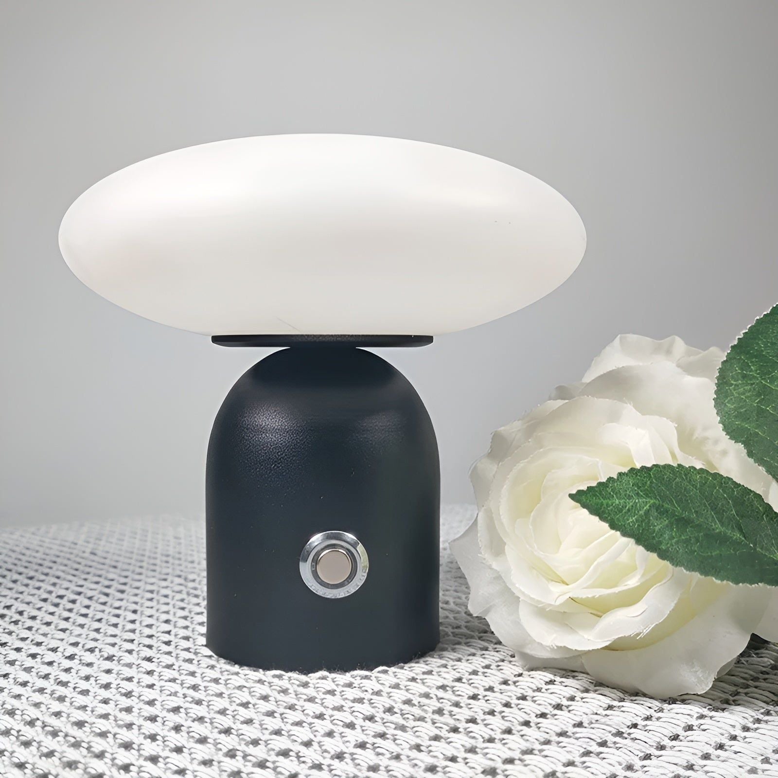 Mari Luxe - Nordische Luxus-Pilzlampe mit Smart Touch - Tischleuchte ohne Kabel - Elegare