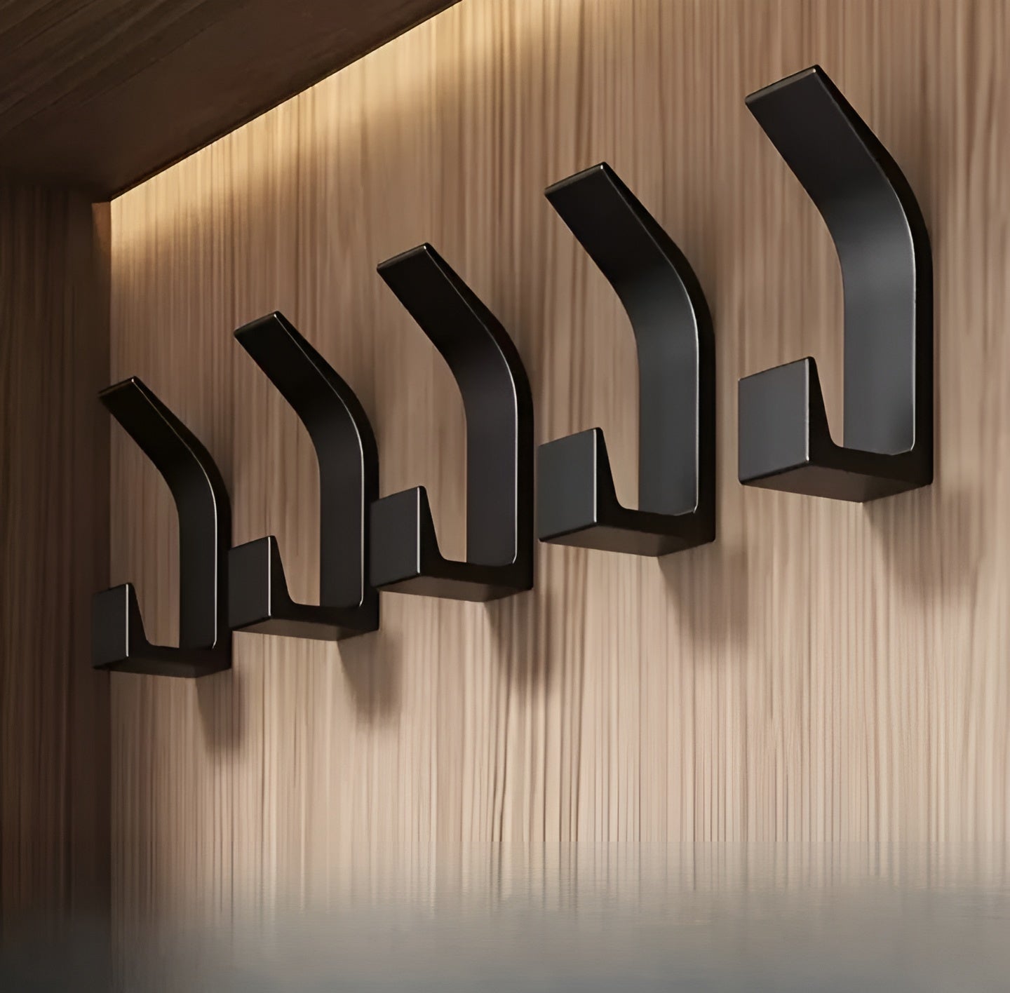 Wandhaken für Garderobe (5er Set) – Robust und Stilvoll | Für Flur, Bad und Schlafzimmer