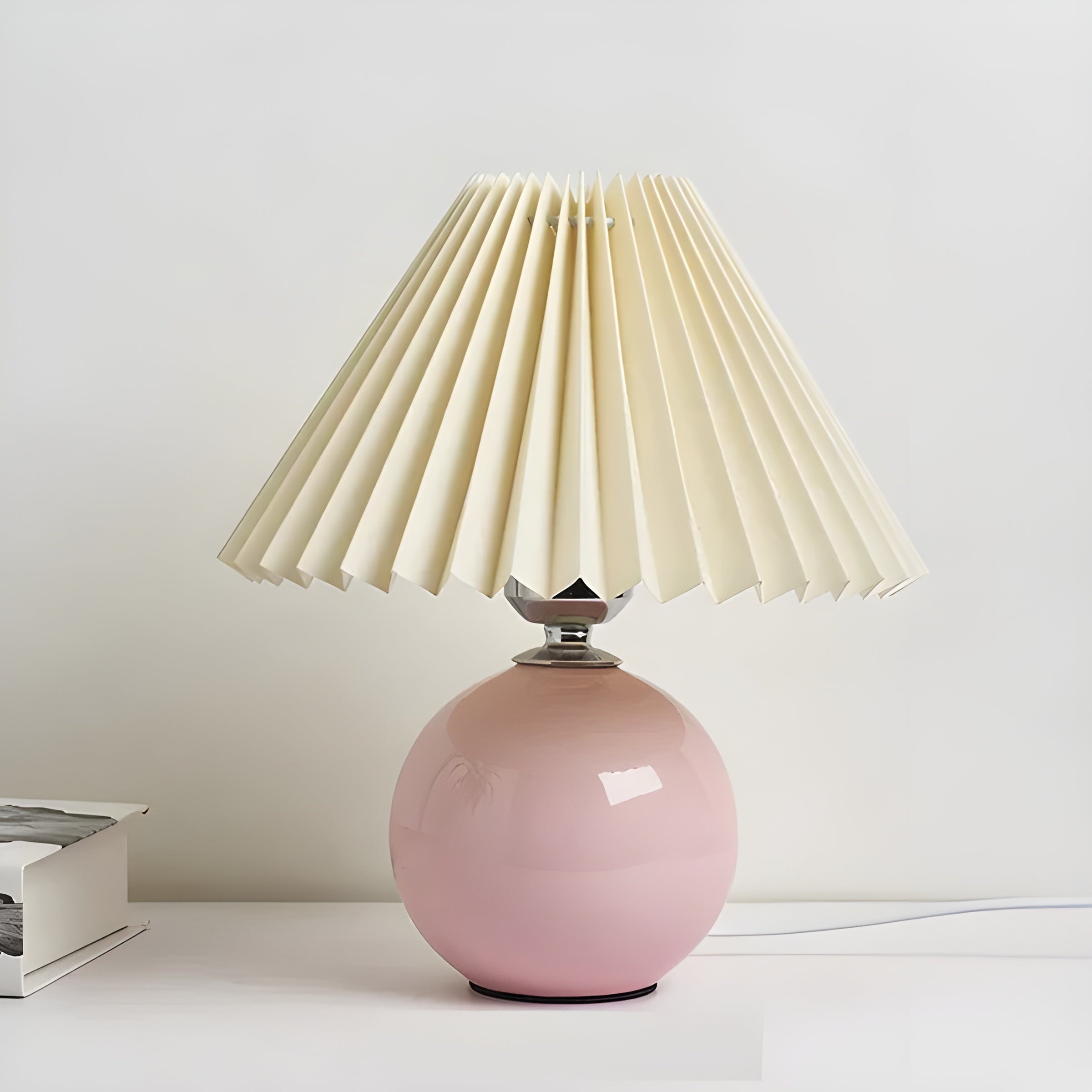 LumiPleat Lampe – Vintage Falten-Tischlampe
