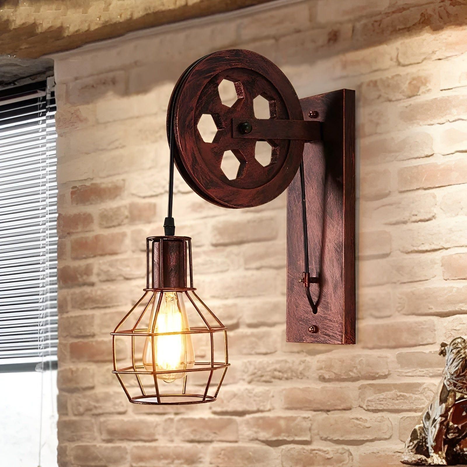 ShineBright Lampe - Industrie Vintage LED Wandlampe Elegare