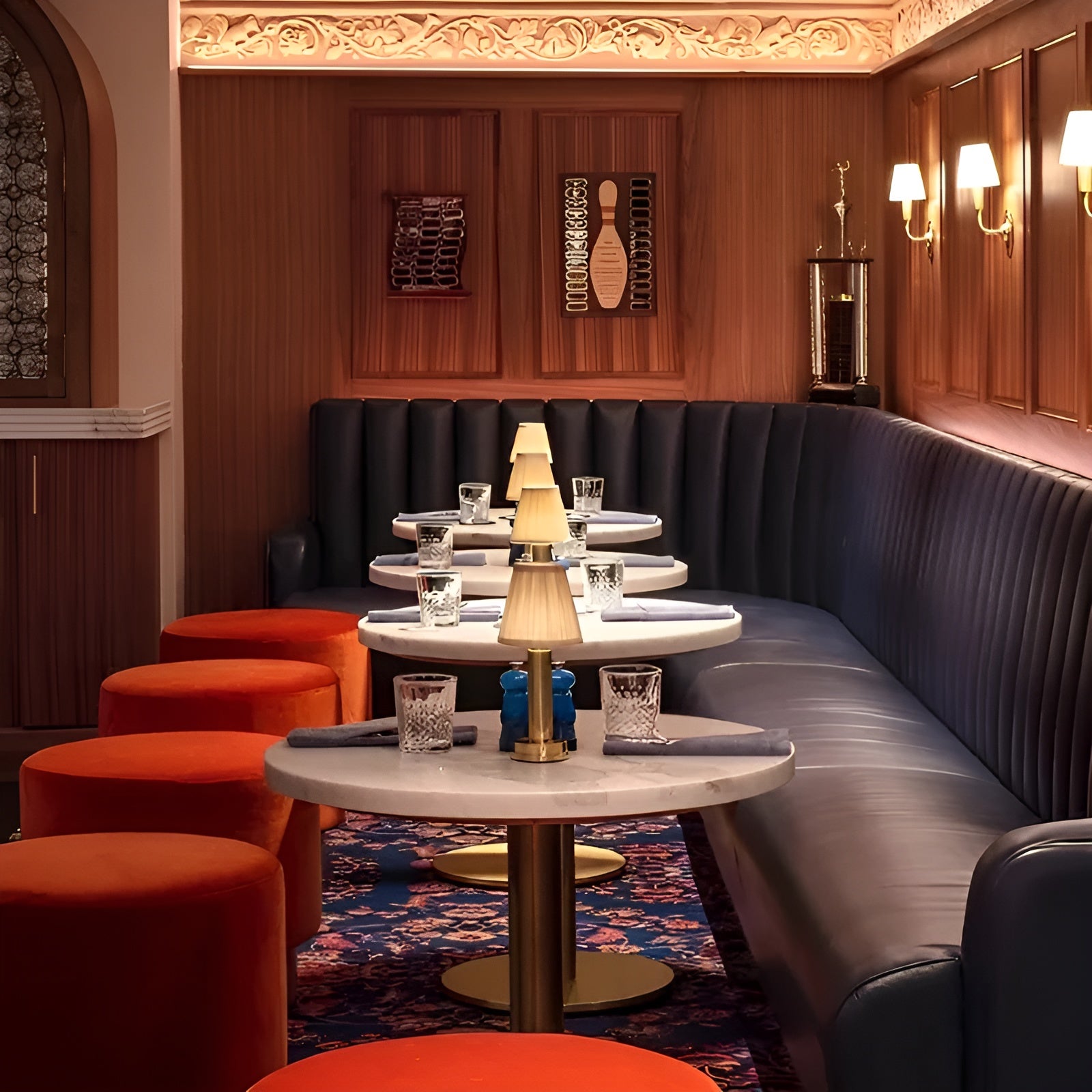 Vintage Tischlampe aus Aluminium – Dimmbare Lampe mit Stoffschirm | Stilvoll für Wohn- oder Bartisch