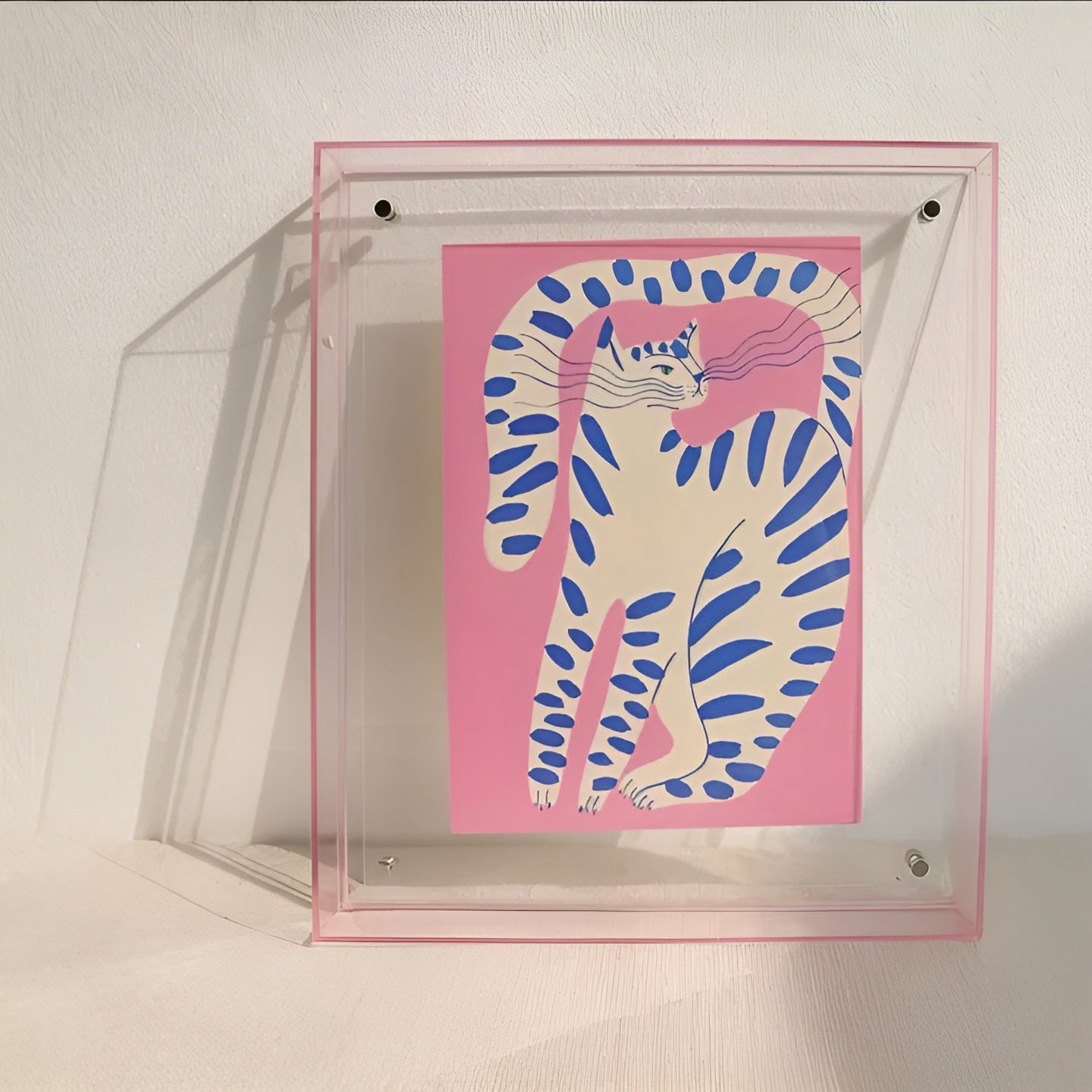 Neon Bilderrahmen aus Acryl – Leuchtend & Stilvoll | Retro-Dekoration im 80er-Jahre Design