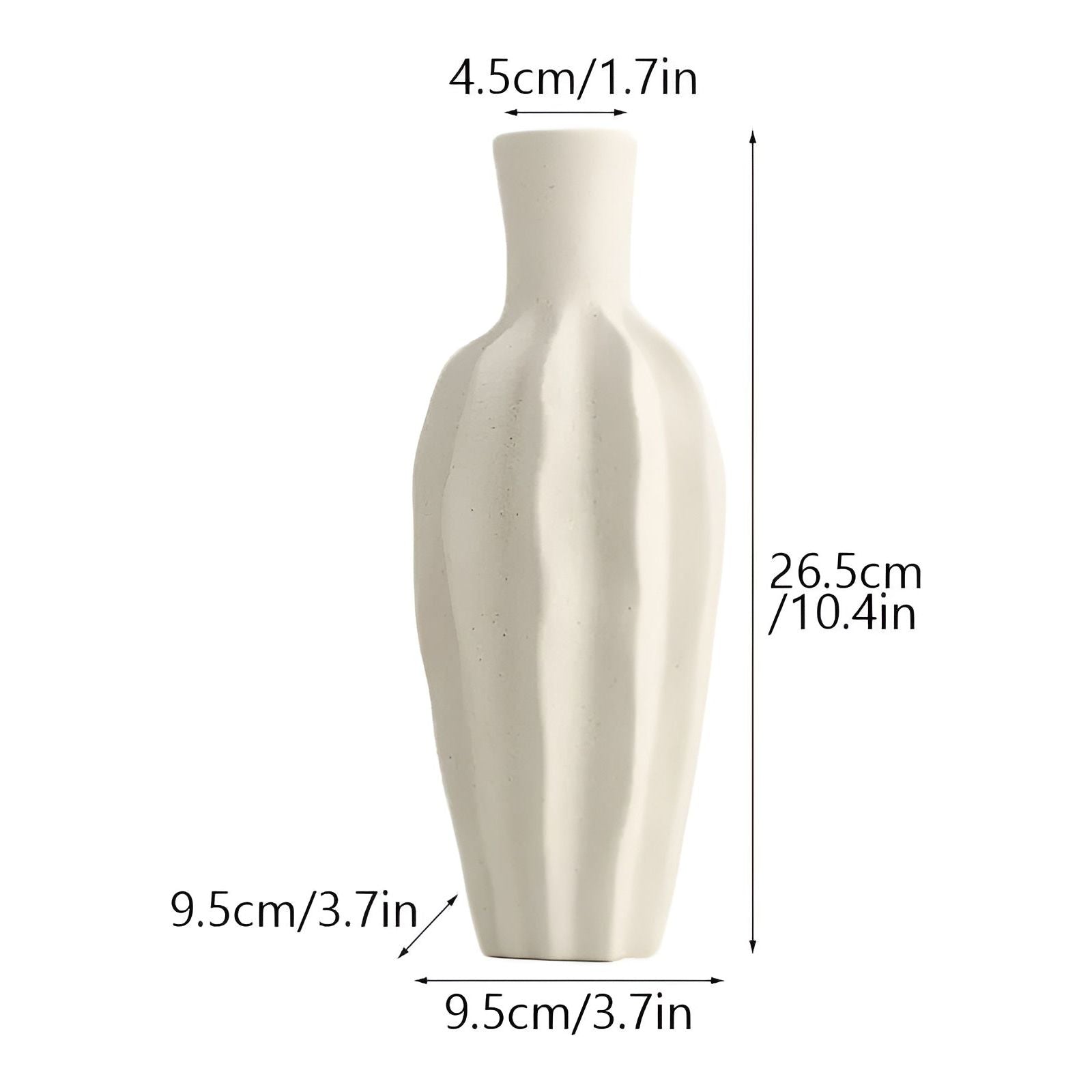 NordicBloom Vase - Minimalistische Unglasierte Keramikvase im Nordischen Design - Elegare