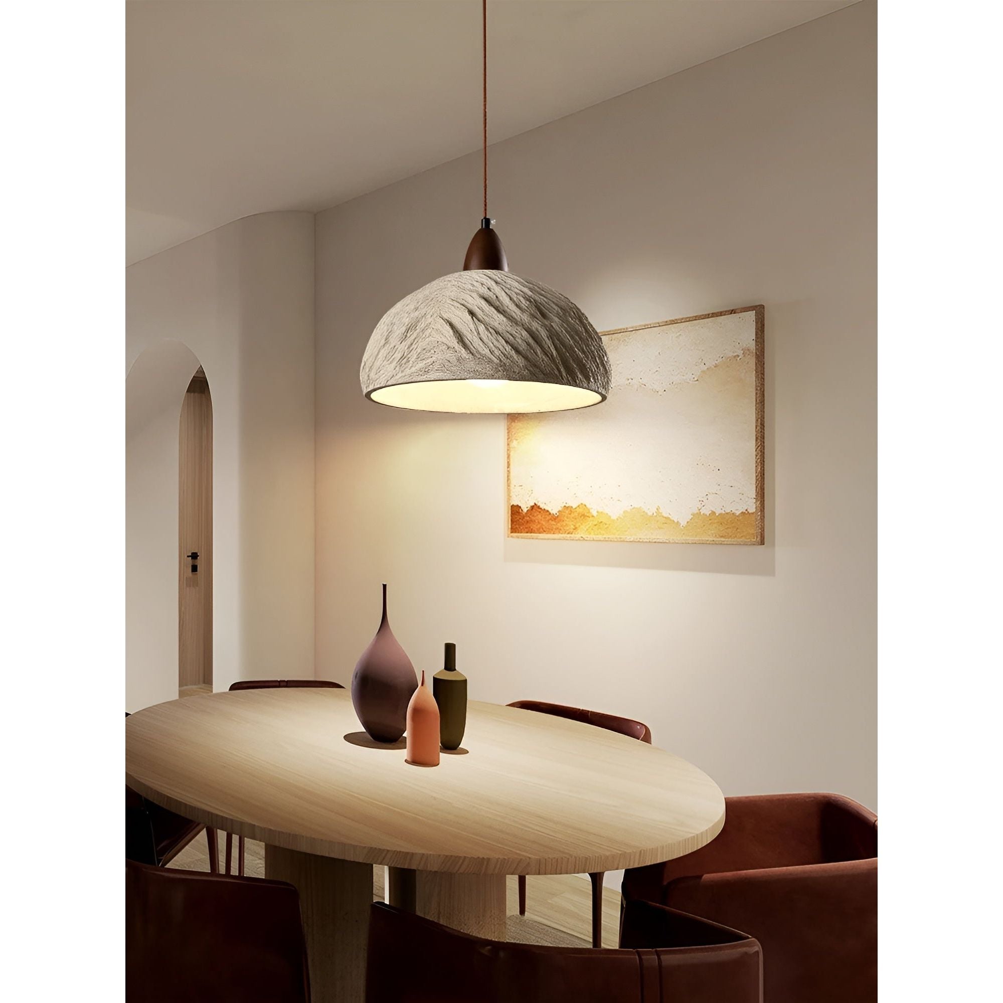 WabiLight Lampe - Wabi Sabi Stil Retro Zen Kunst Pendelleuchte Elegare