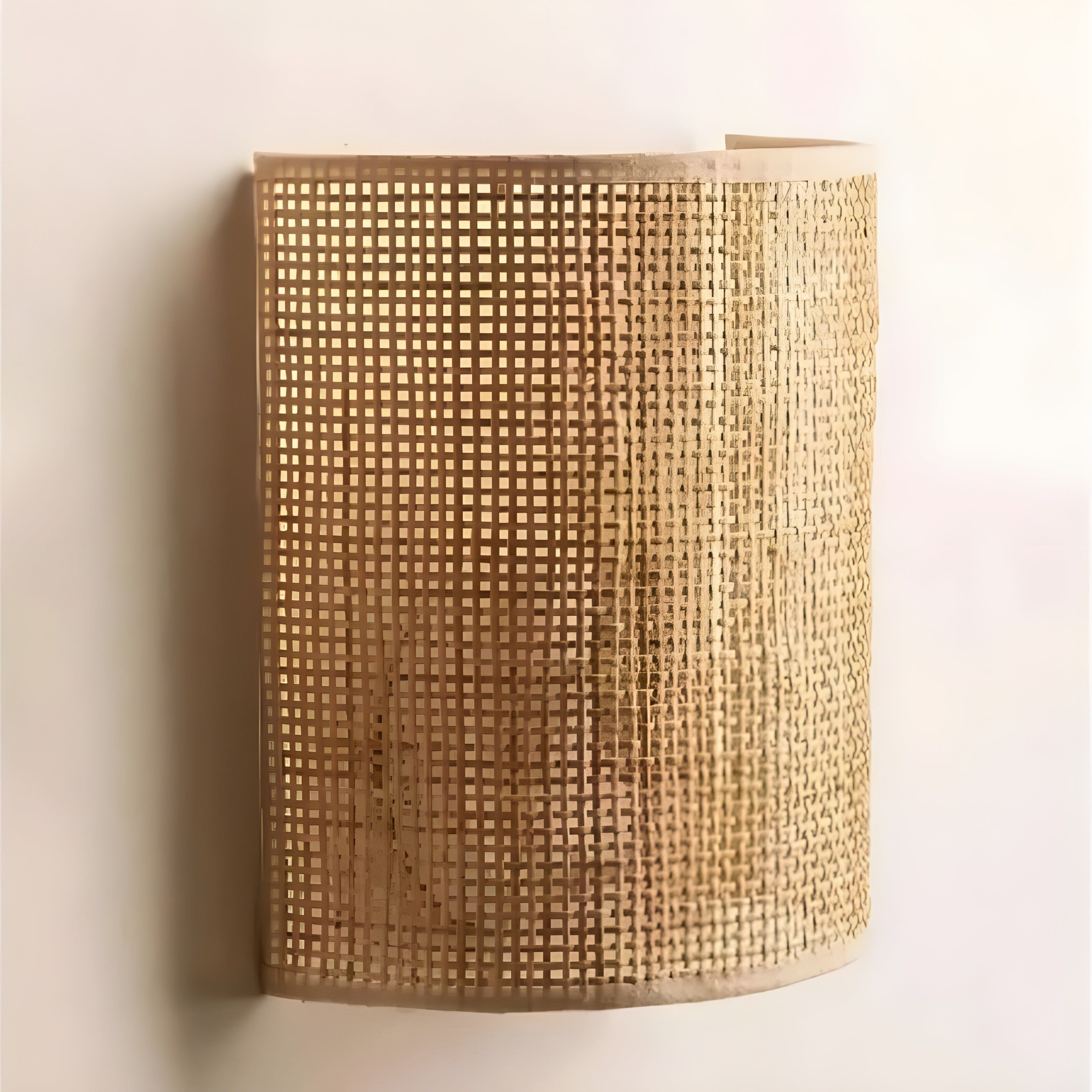 RetroWeave Lamp - Retro Rattan Geflochtene Dekorative Wandlampe