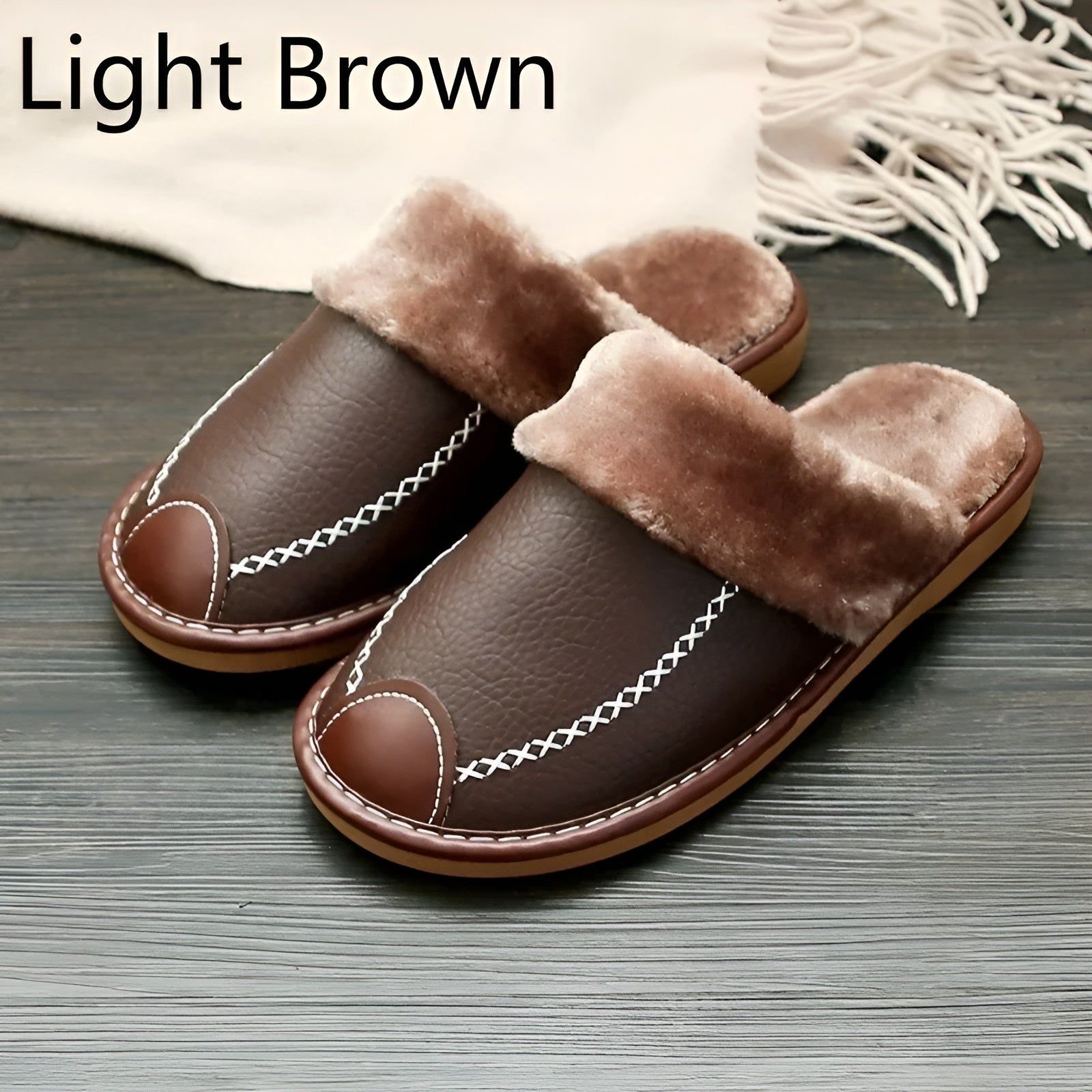 WinterCozy Slippers - Unisex Warme Leder-Hausschuhe Elegare