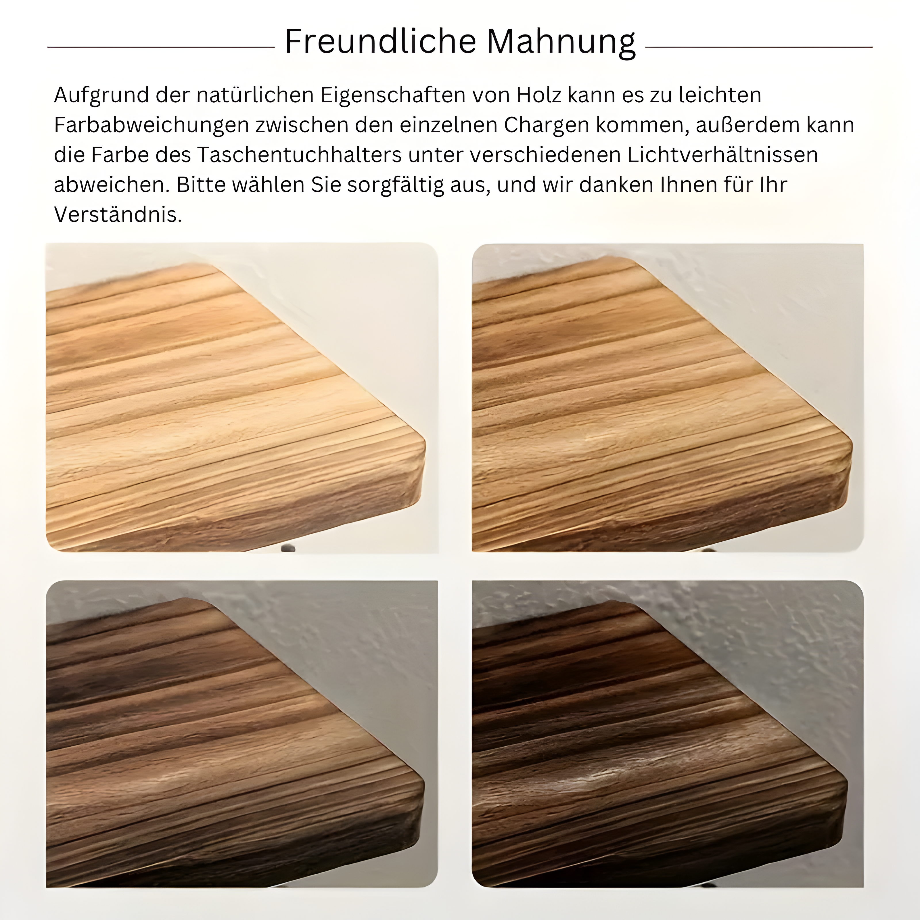 Toilet OrganizeMate - Holz-Wandpapierhalter und -Organizer