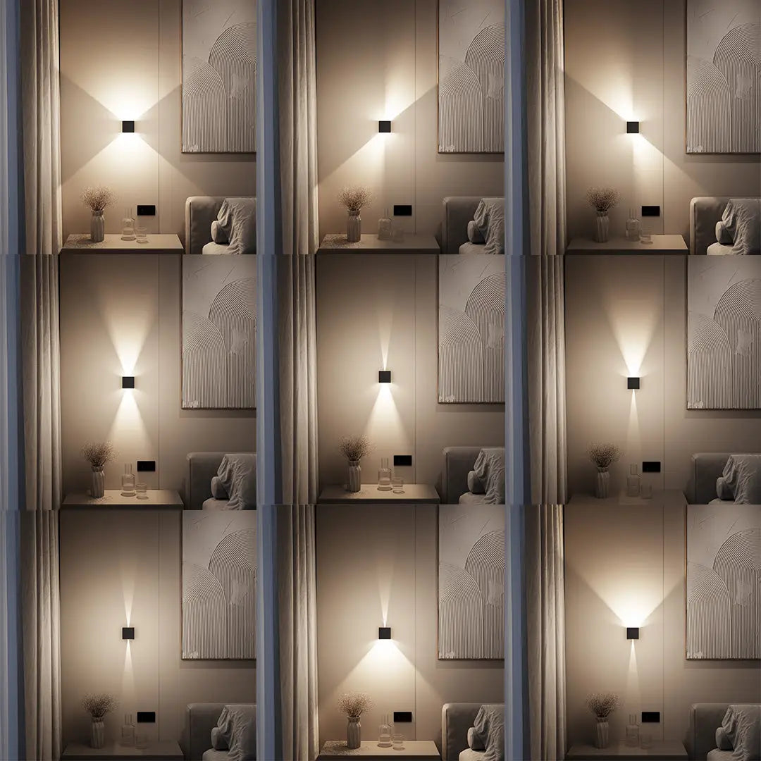 LED Wandleuchte mit verstellbaren Lichtblenden – Innen & Außen