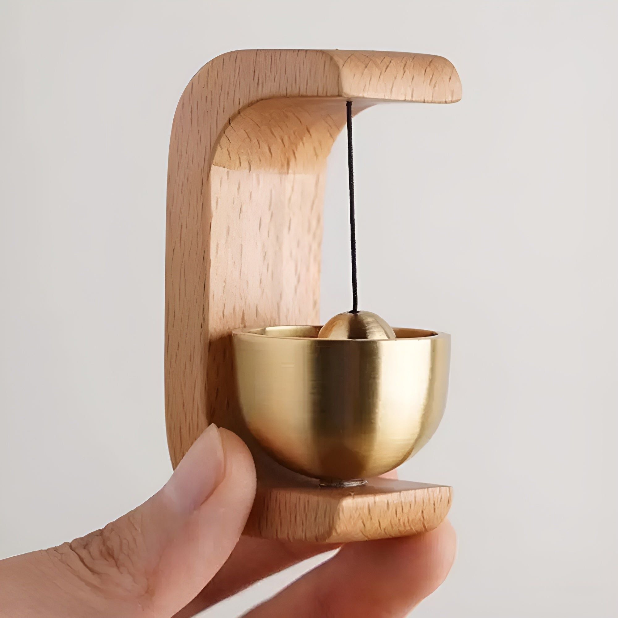 Melodic Doorbell - Dekoratives Holz Selbstklebende Japanischen Stil Türklingel - Elegare