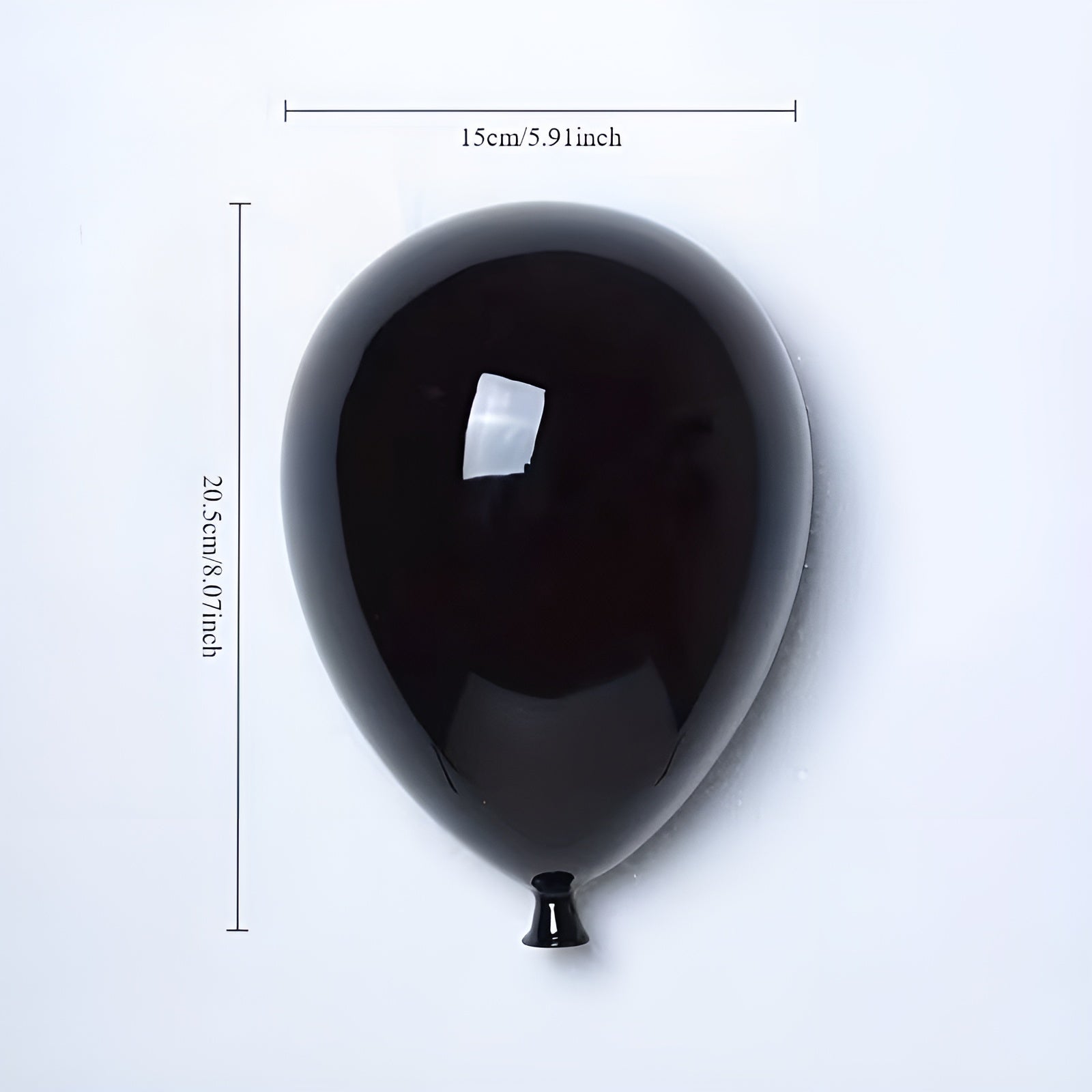 Keramik-Ballon Hängedeko – Modern & Dekorativ | Stilvoller Wohnakzent für Wohn- und Schlafzimmer - Schwarz - Wohnzubehör