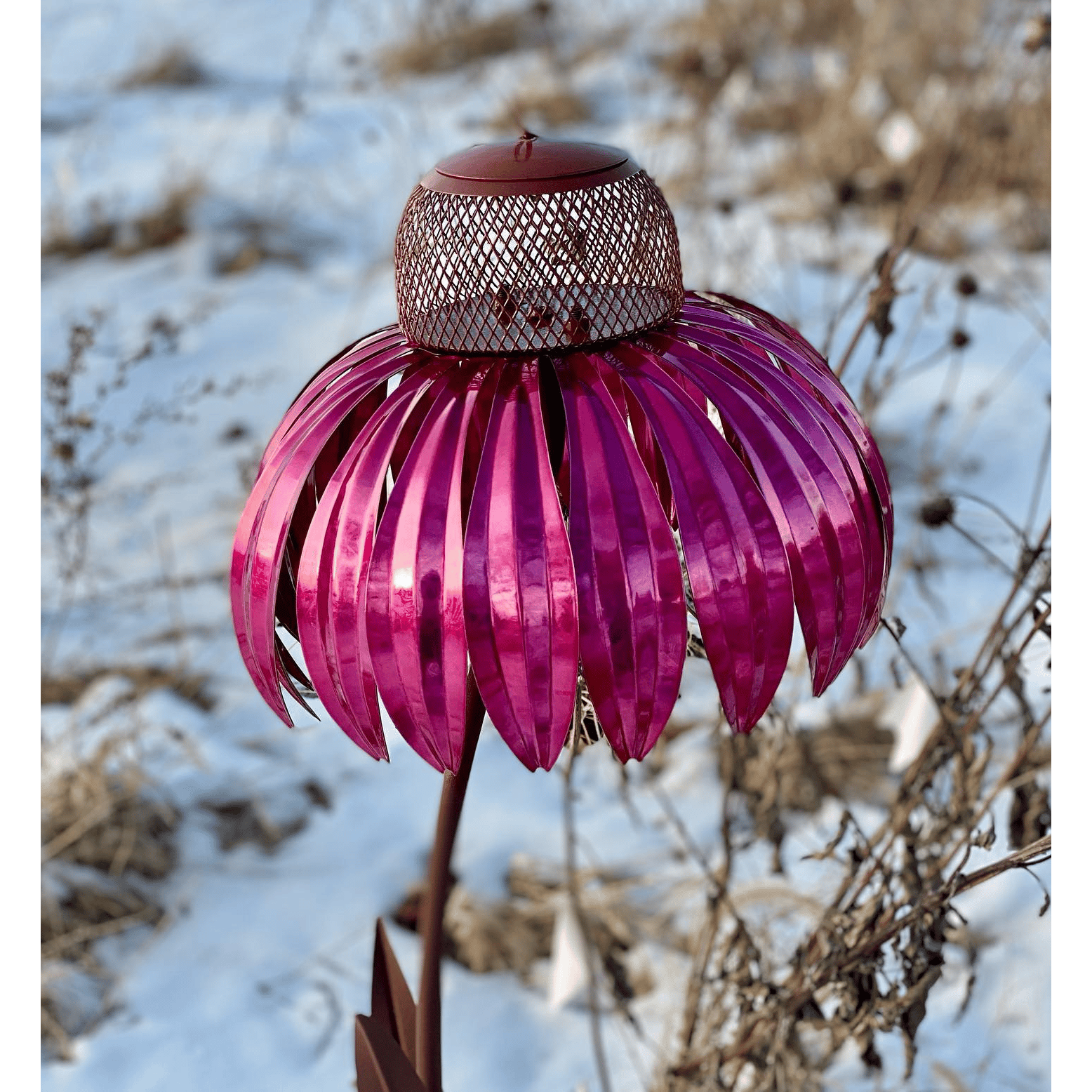 GardenGlow Futterstelle - Sonnenhut Vogelhaus Garten Deko Elegare