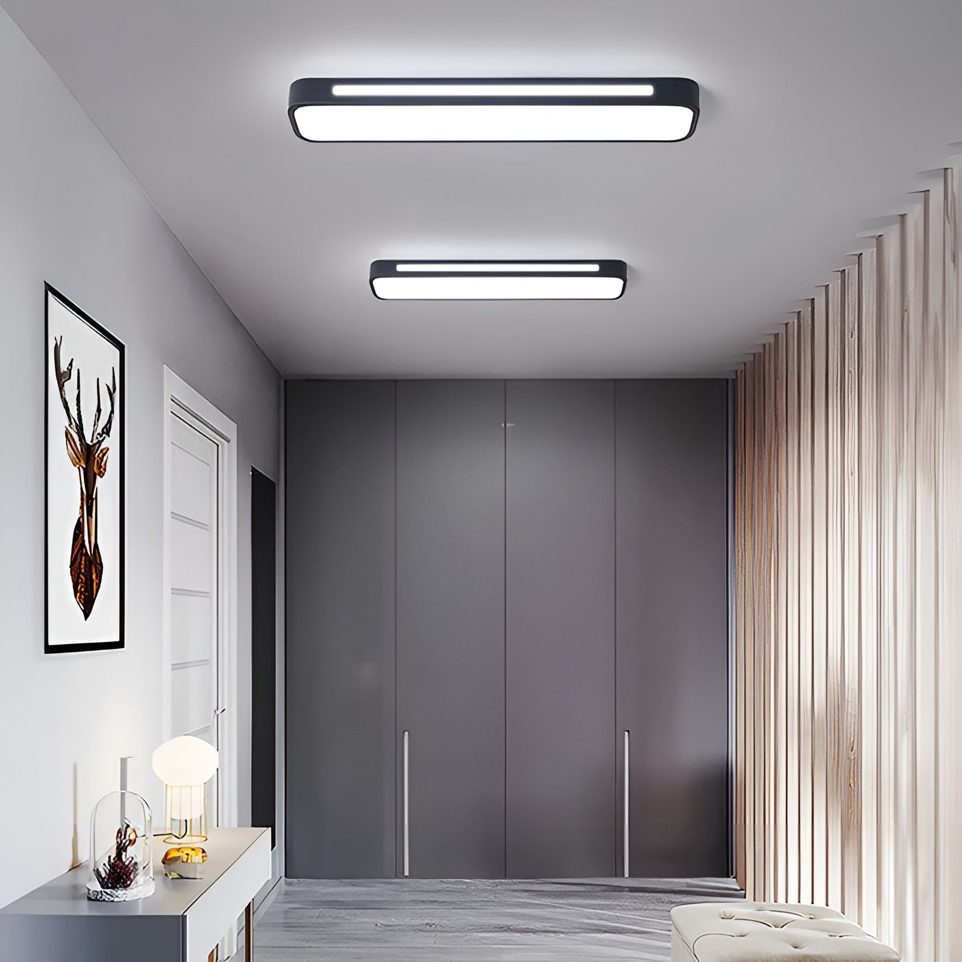 Längliche Deckenleuchte – Klare Linien & Modernes Design | Perfekt für Wohnzimmer und Essbereich