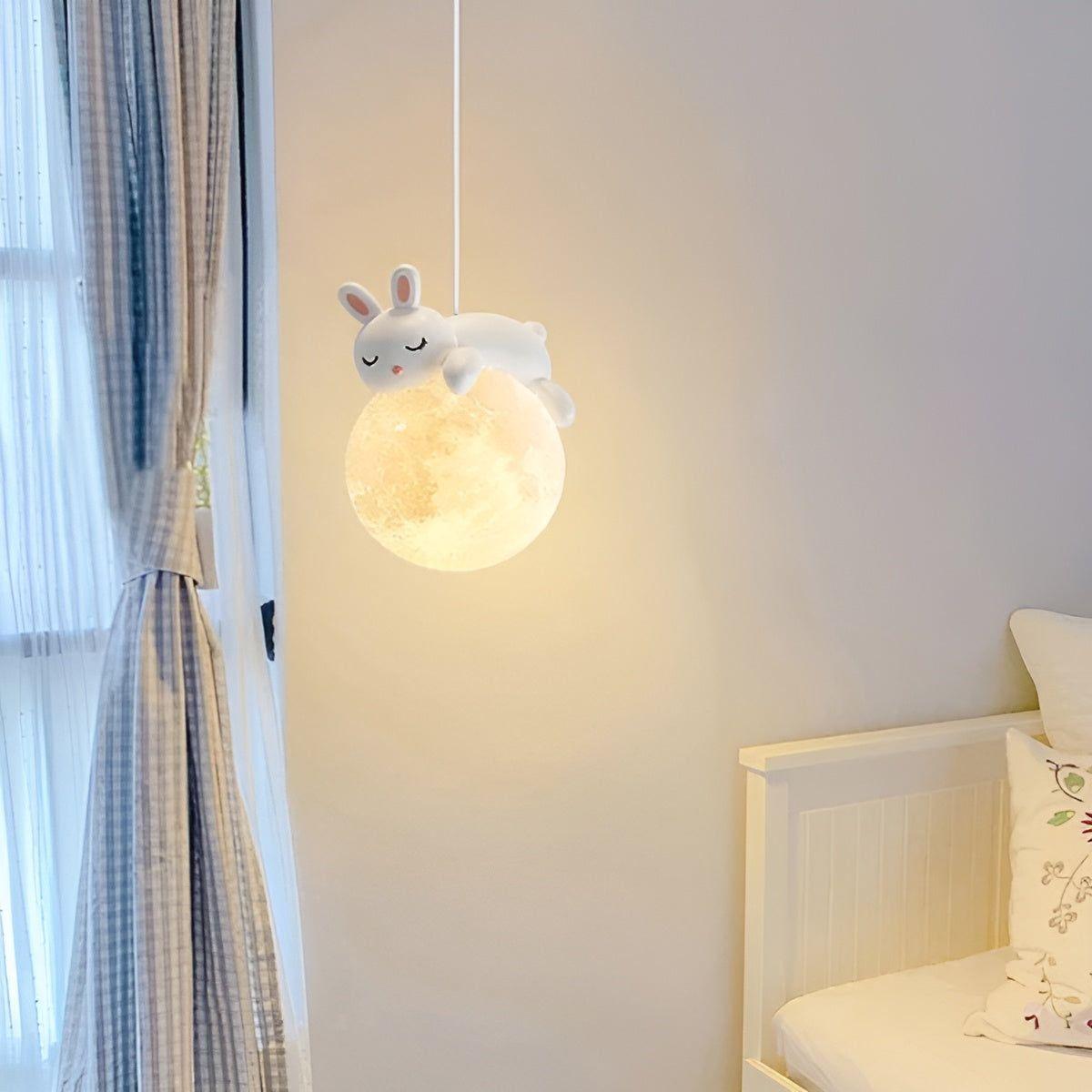 KidBright Light - Kreative Cartoon-Tier-Mond-Pendelleuchte