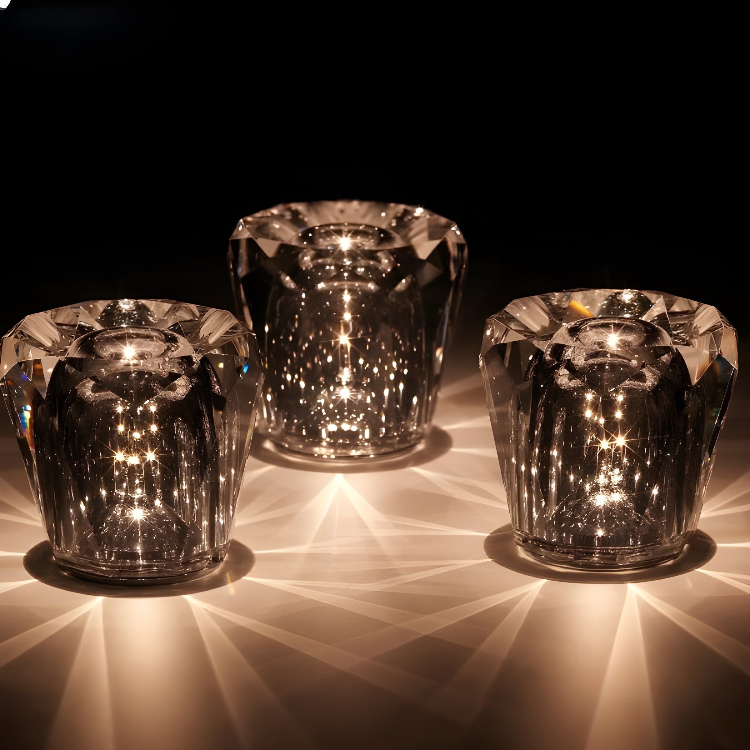 DiamondGlow Lamp - Luxus Diamant Kristall LED Wiederaufladbare Tischlampe