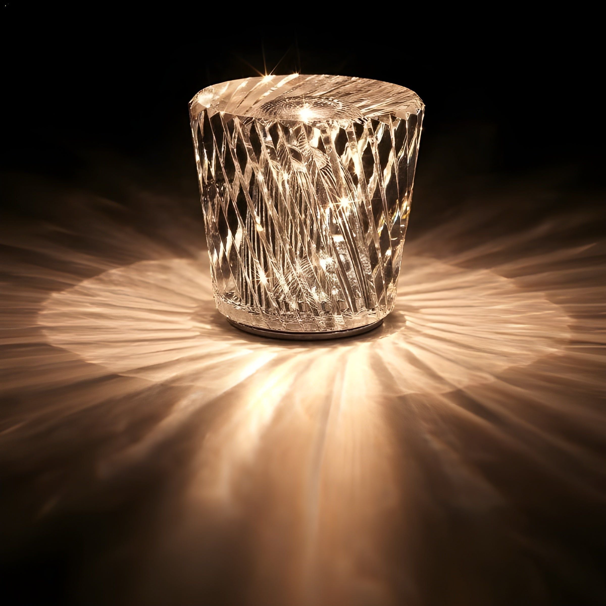 DiamondGlow Lamp - Luxus Diamant Kristall LED Wiederaufladbare Tischlampe