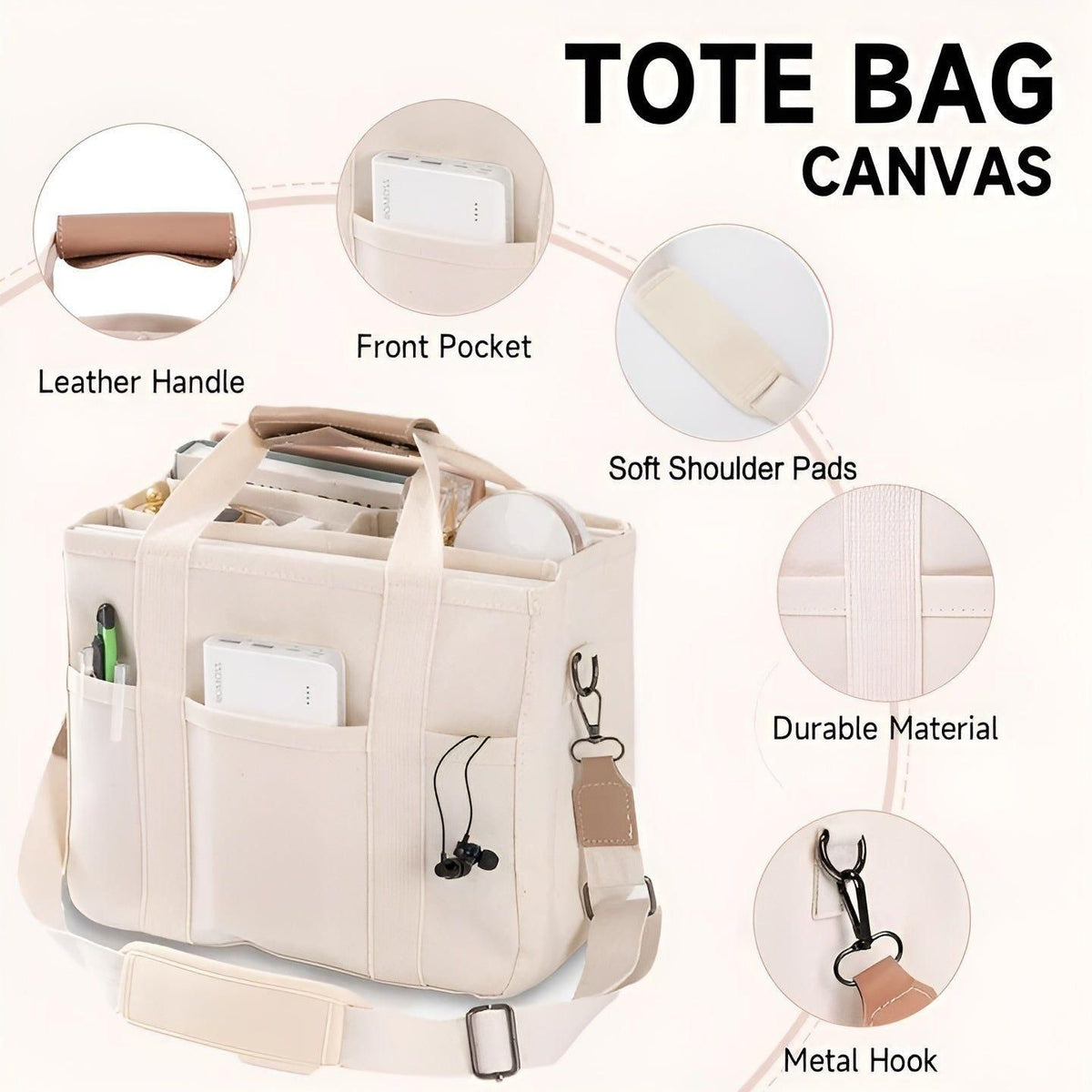 Annerose Bag - Multifunktionale Einkaufs- und Aufbewahrungstasche - Handtasche